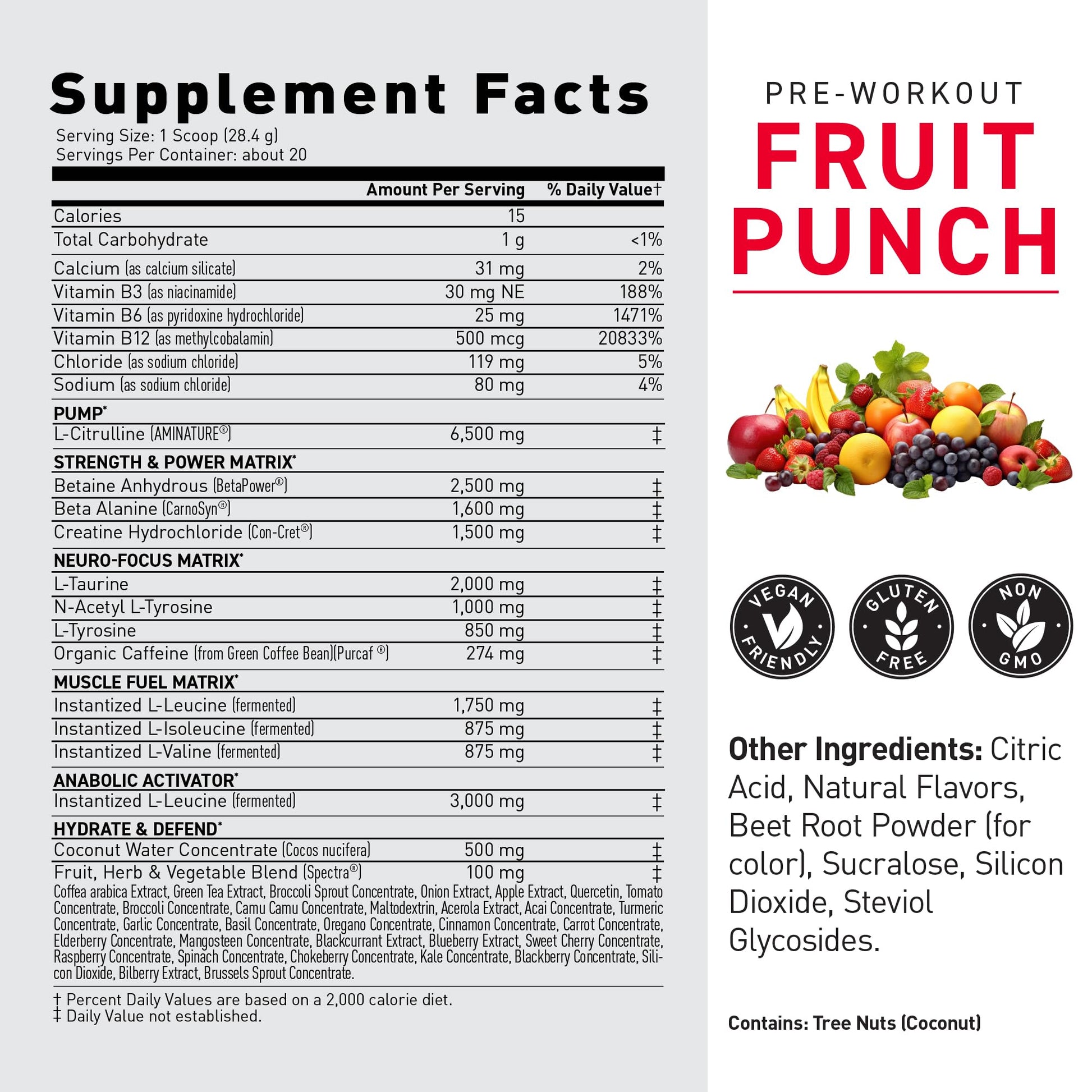 Kaged Stimulant Free Pre Workout Powder | Fruit Punch | Pre-Kaged | Formulated with Creatine, Beta Alanine | No Jitters | 20 Servings Kaged buy supplements canada
