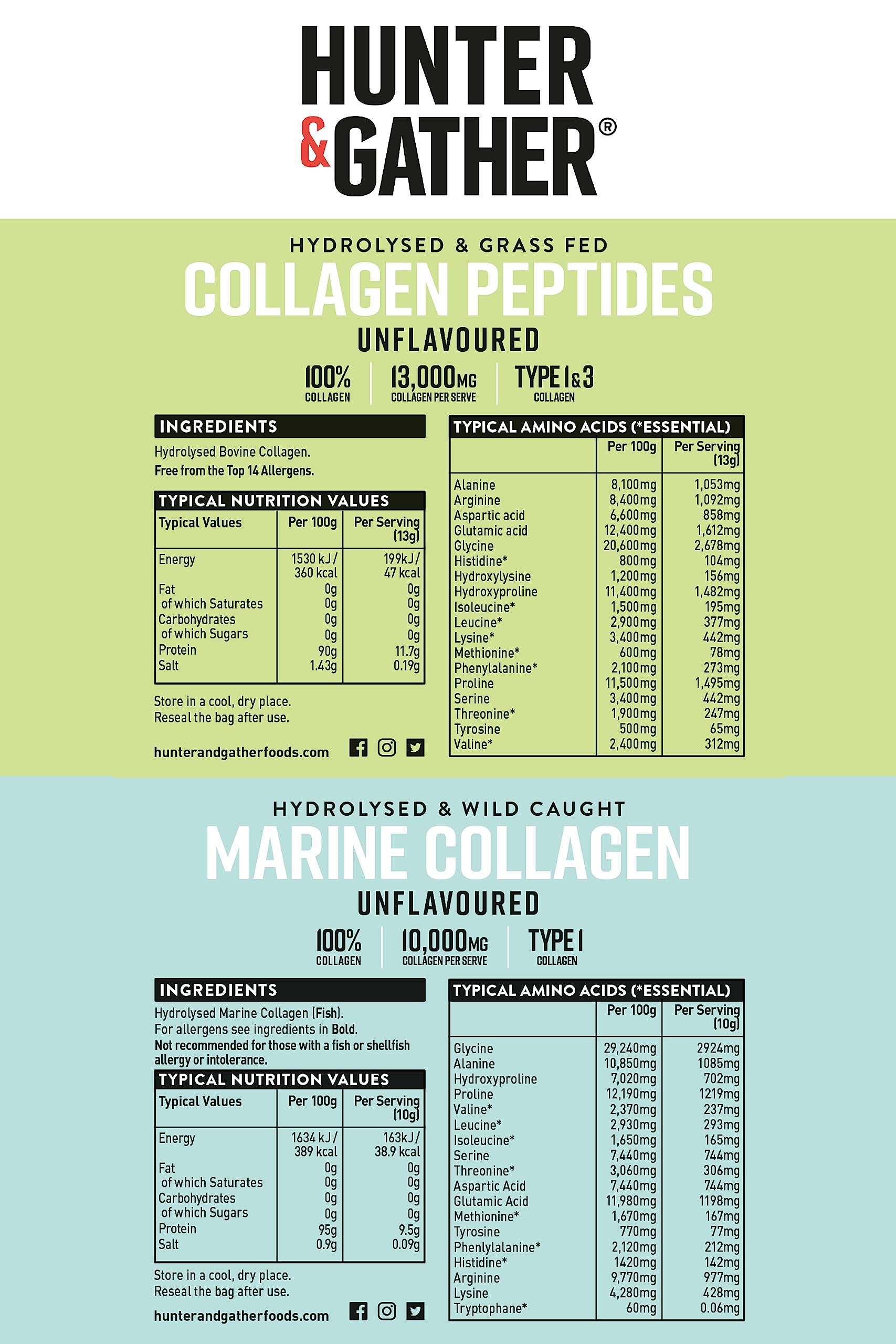 Hunter & Gather Collagen Powder Bundle | Hydrolysed Grass-Fed Bovine Collagen Hunter & Gather buy supplements canada