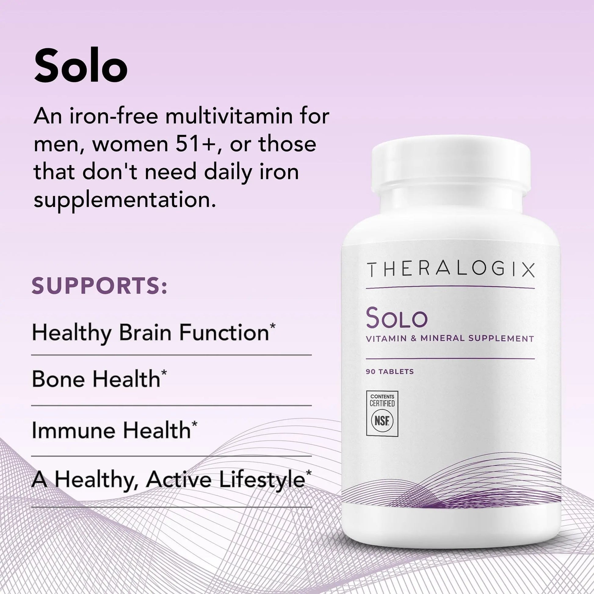 Theralogix Solo Multivitamin & Multimineral Supplement Without Iron - 90-Day Supply - Iron-Free Multivitamin Theralogix buy supplements canada