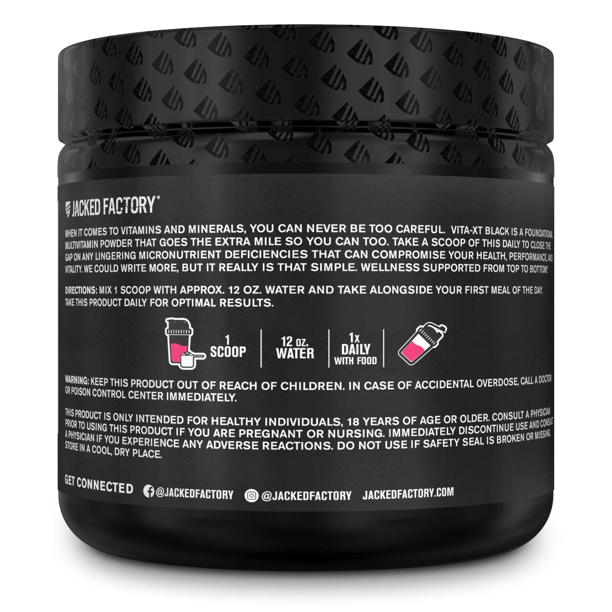 Jacked Factory Vita XT Performance Vitamin Powder - Daily Multivitamin Powder for Men with KSM-66 Ashwagandha, Prebiotic Fiber Jacked Factory buy supplements canada