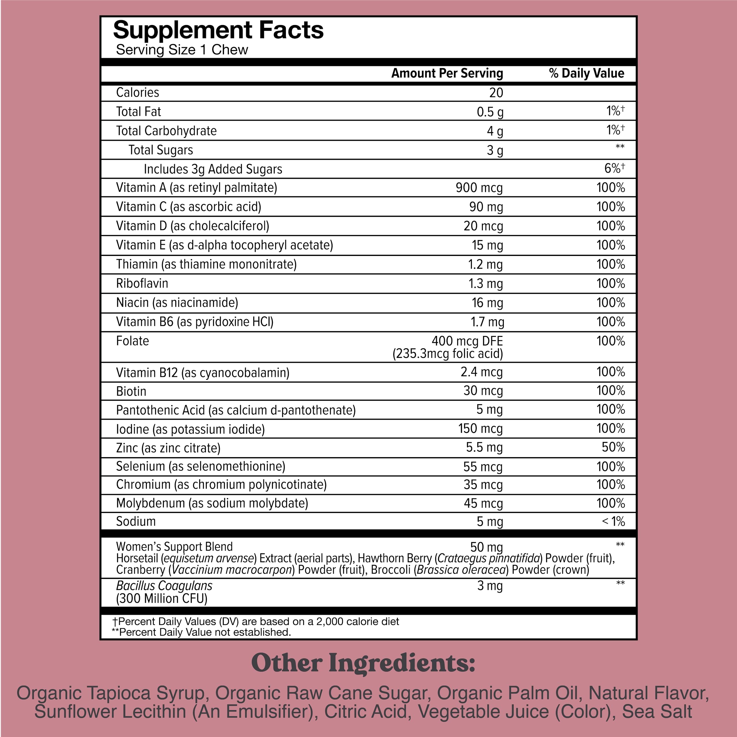 Chewsy Women's Multivitamin Chews, Immune & Energy Support, Vitamins C, B12, A, D, E CHEWSY buy supplements canada