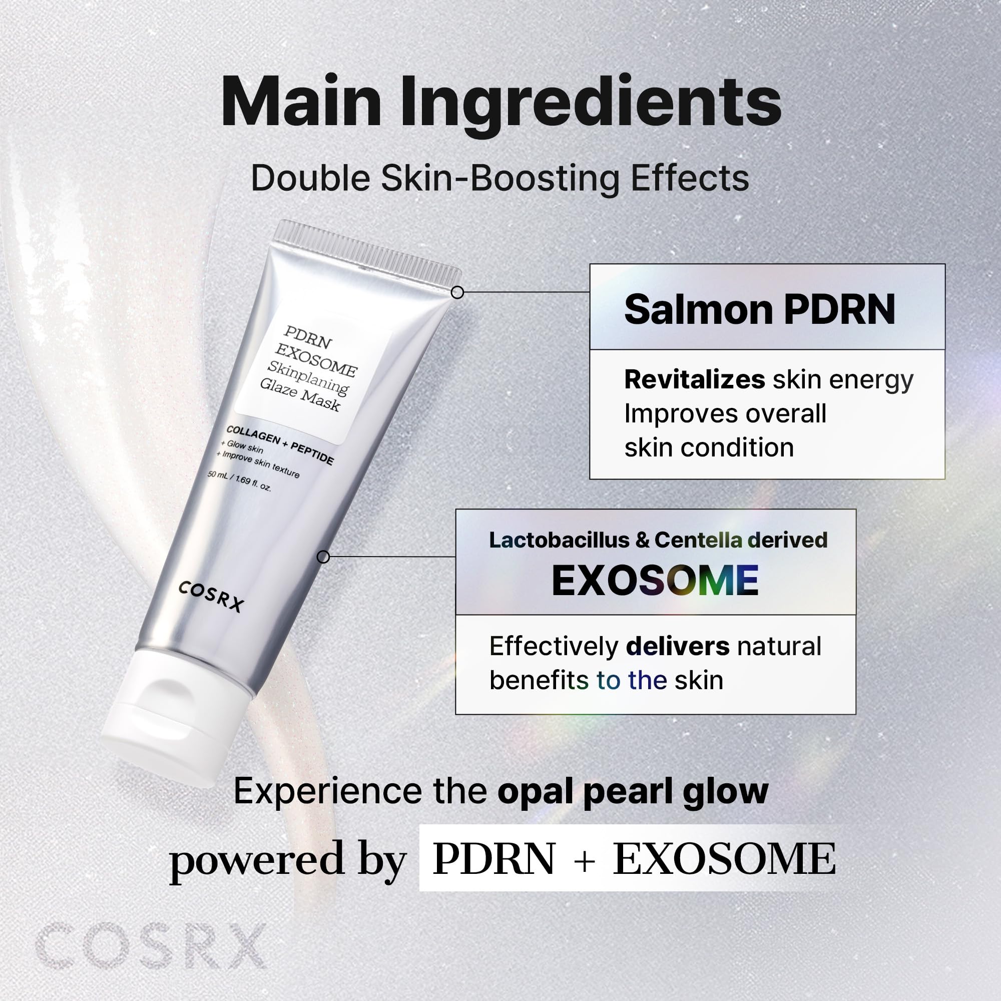 COSRX PDRN EXOSOME Glaze Wrapping Mask with SALMON DNA PDRN, Easy Peel-Off Overnight Mask for Glass Skin, Firmness COSRX buy supplements canada