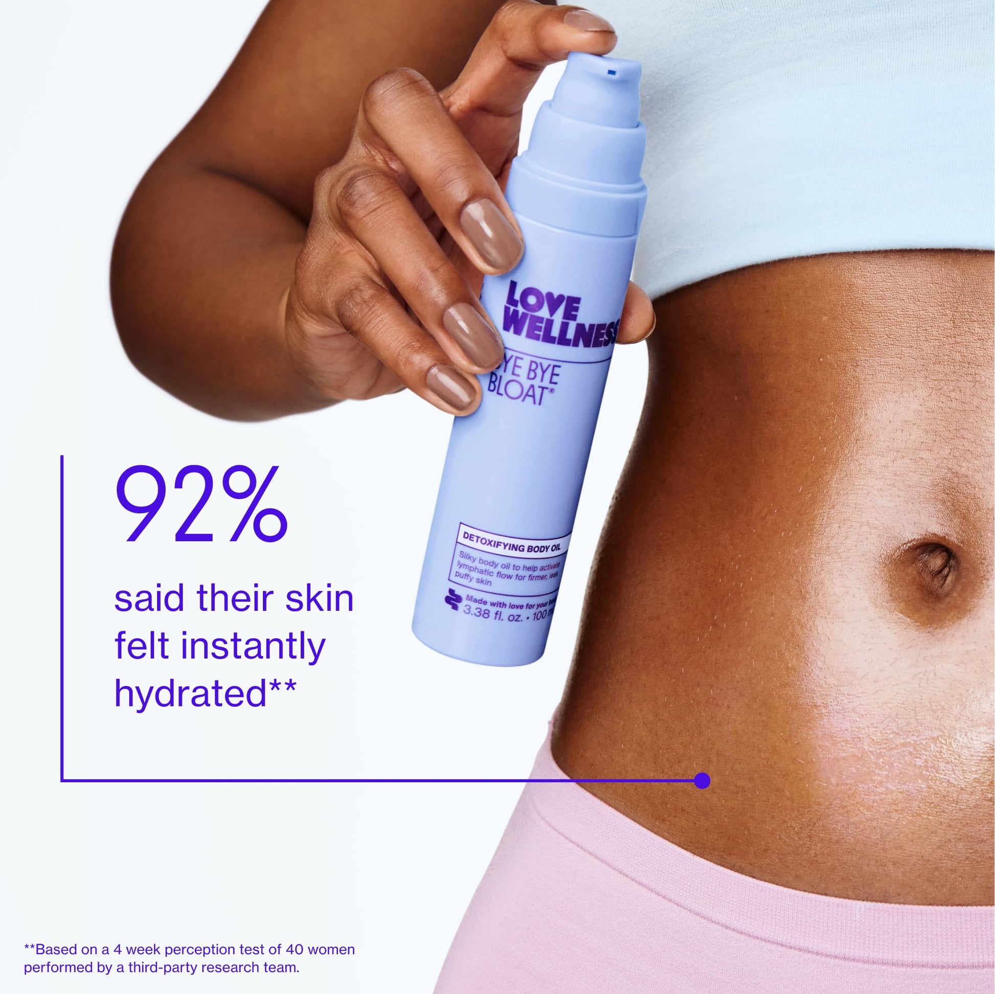 Love Wellness Bye Bye Bloat Detoxifying Body Oil | Lymphatic Drainage Oil to Hydrate, Depuff & Awaken Skin | Reduce Swelling Massage Oil for Women with Peppermint, Grapefruit & Rosemary Oil |100 mL Love Wellness buy supplements canada