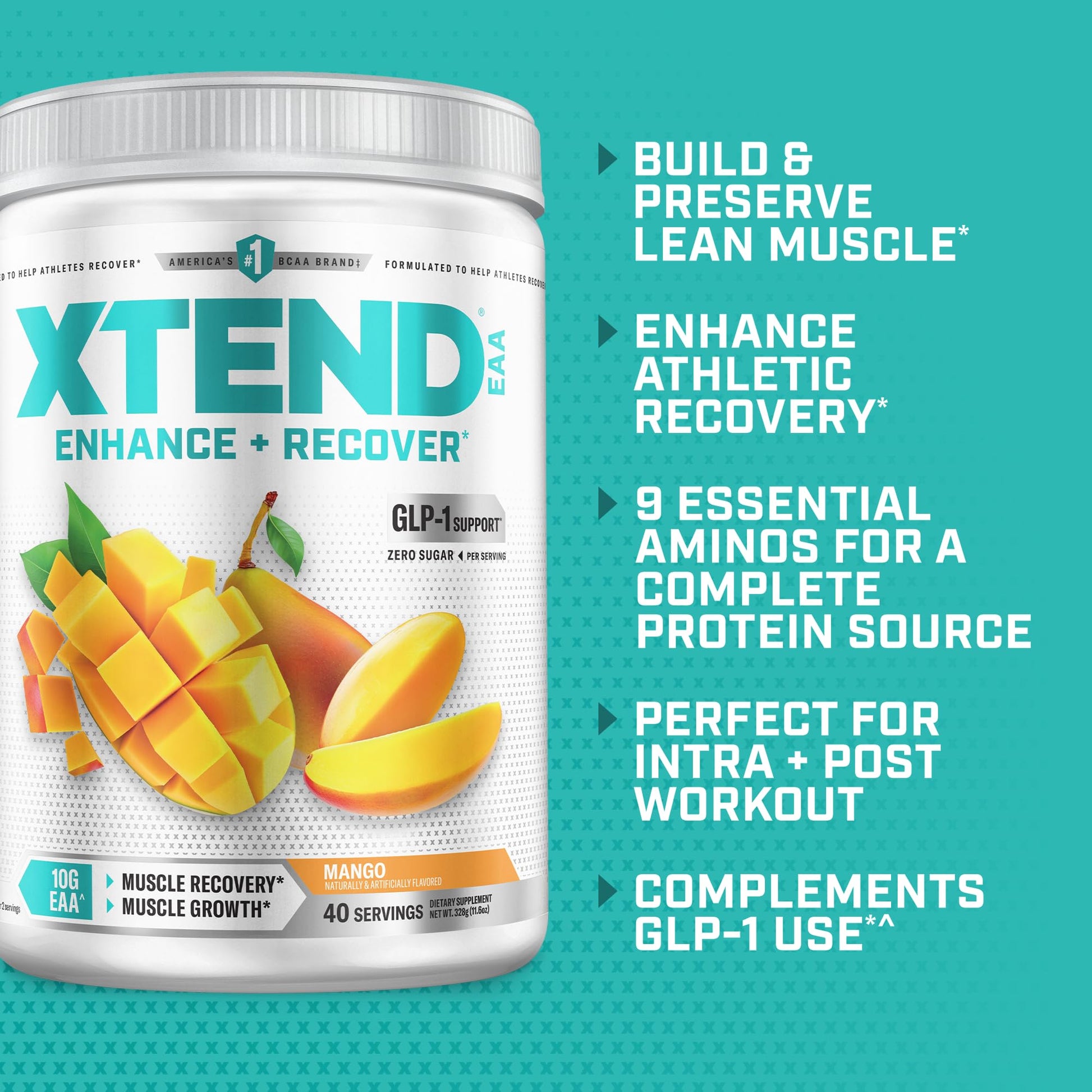 Xtend EAA + BCAA Powder for Muscle Recovery & Lean Muscle Growth, 9 Essential Amino Acids for Intra Workout or Post Workout Recovery Xtend buy supplements canada