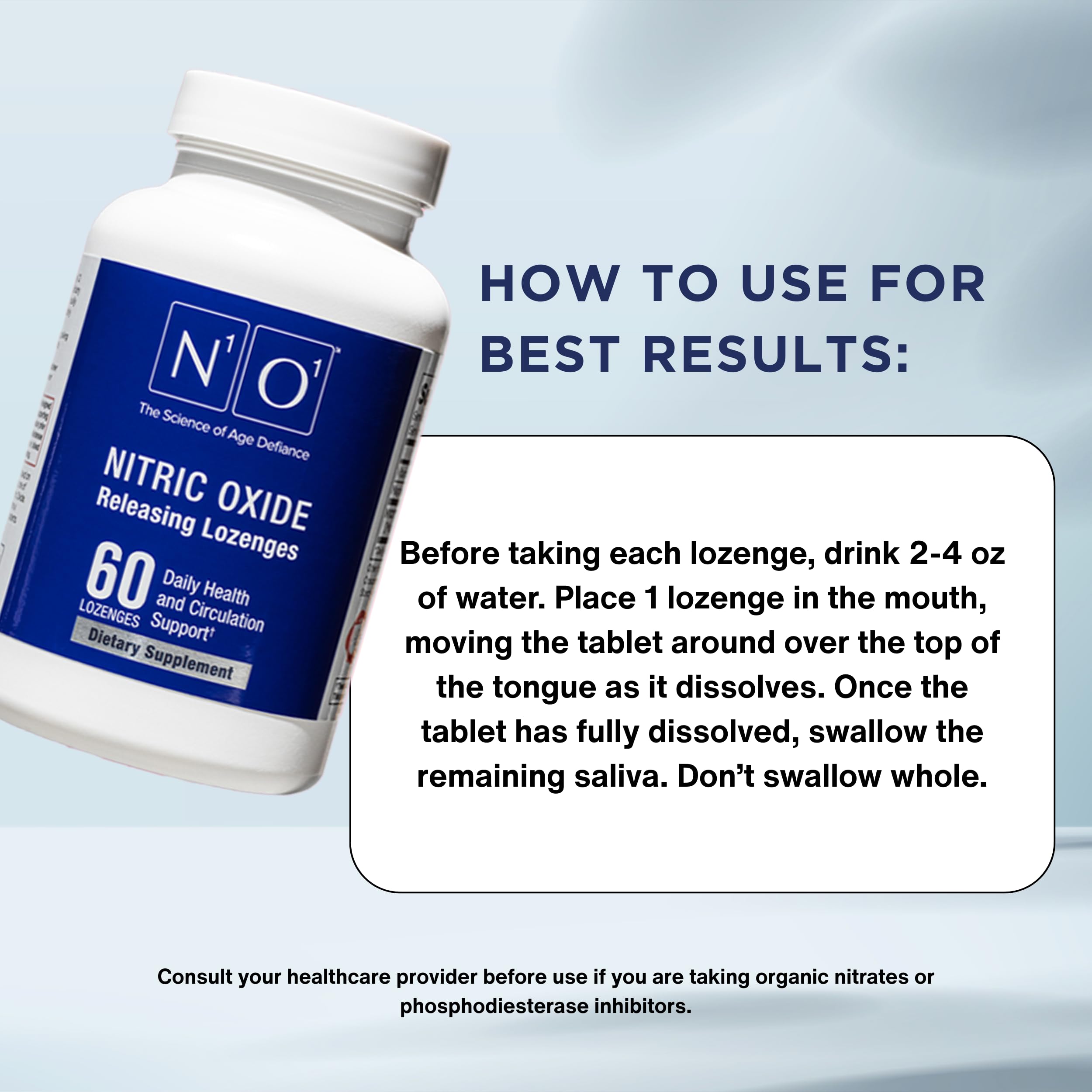 N1O1 Nitric Oxide Lozenges - 60 Count - Nitric Oxide Supplement for Heart Health, Circulation, Energy, Blood Flow, Oxygenation, Healthy Blood Pressure N1O1 buy supplements canada