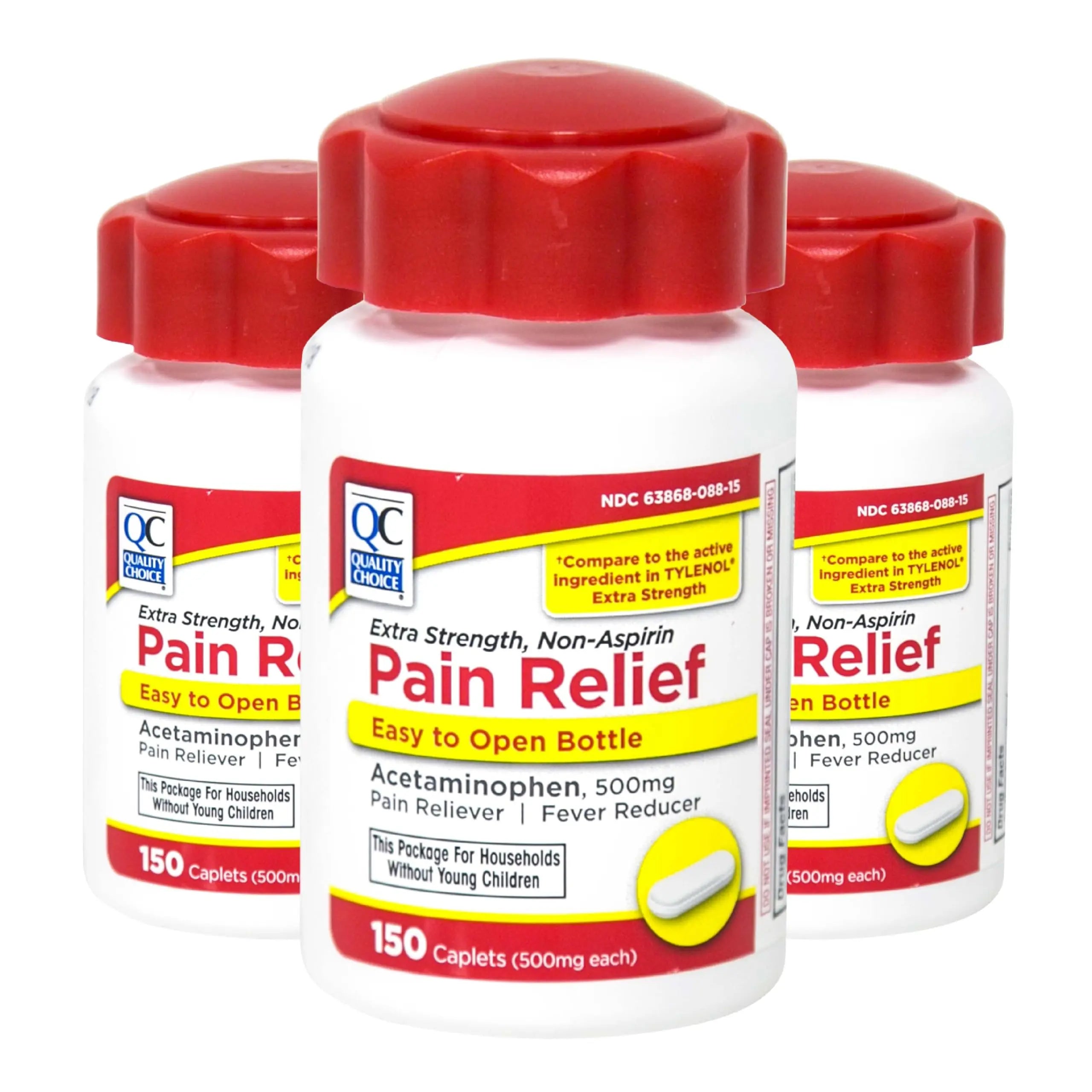 Quality Choice Easy Open Extra Strength Pain Relief, Acetaminophen 500mg Extra Strength, Pain Reliever and Fever Reducer for Headache, Backache, Toothache and Muscle Aches, 150 Count Bottle. Quality Choice buy supplements canada