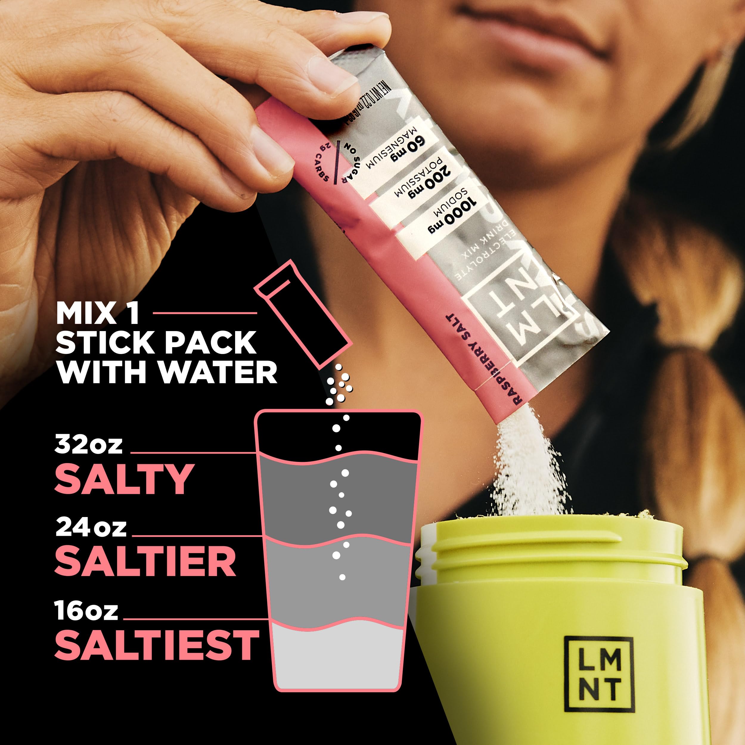 LMNT Zero Sugar Electrolytes - Raspberry Salt | Drink Mix | 30-Count Drink LMNT buy supplements canada