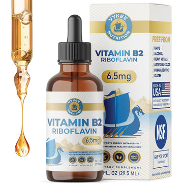 Vykee Nutrition Vitamin B2 Riboflavin Drops - Liquid B2 Supplement for Energy Metabolism, Cellular Function and Vision Support - Vegan, Non-GMO, Gluten-Free Vykee Nutrition buy supplements canada