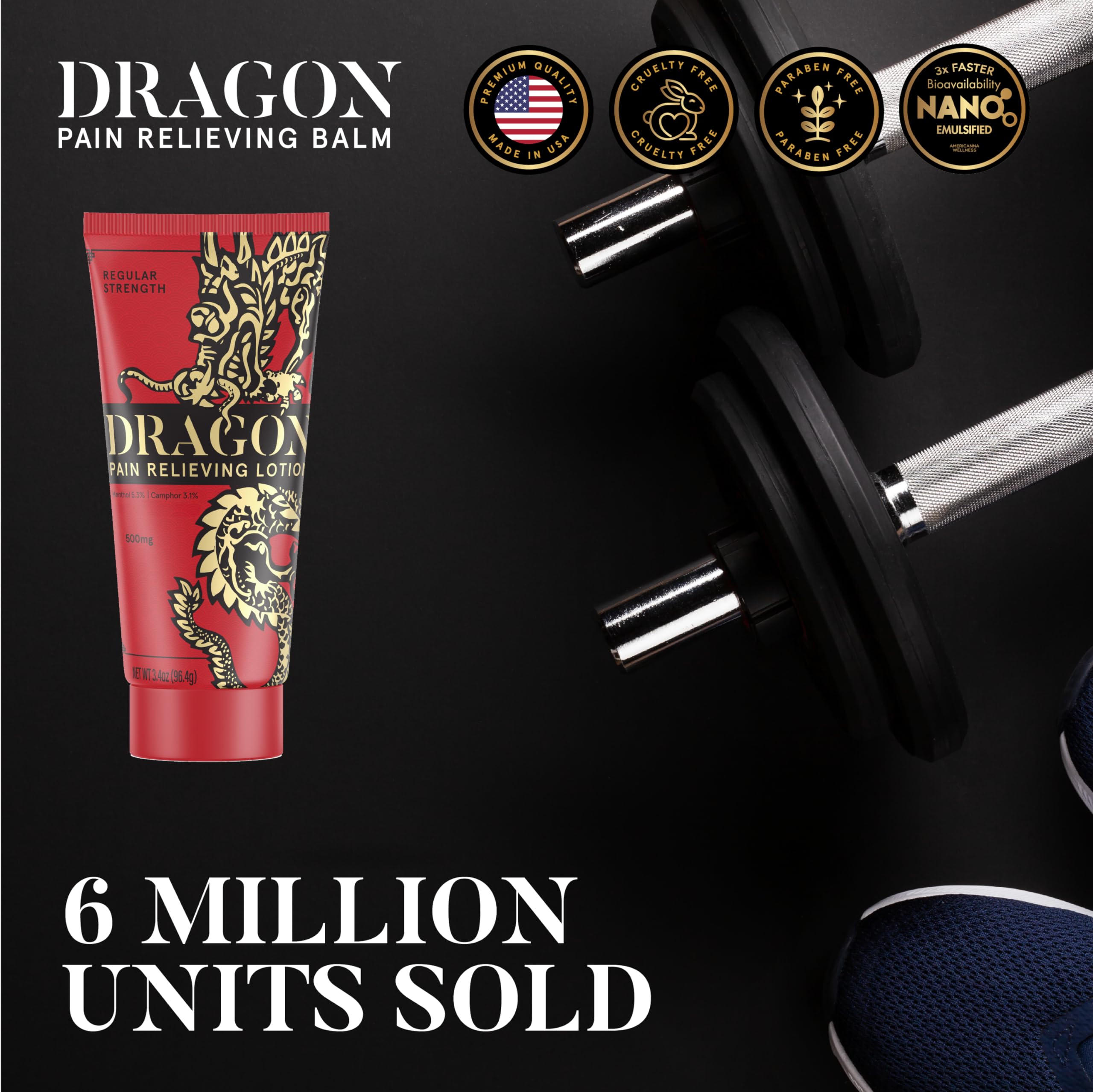 Americanna Wellness Dragon Lotion 3.4oz Regular Red Americanna Wellness buy supplements canada