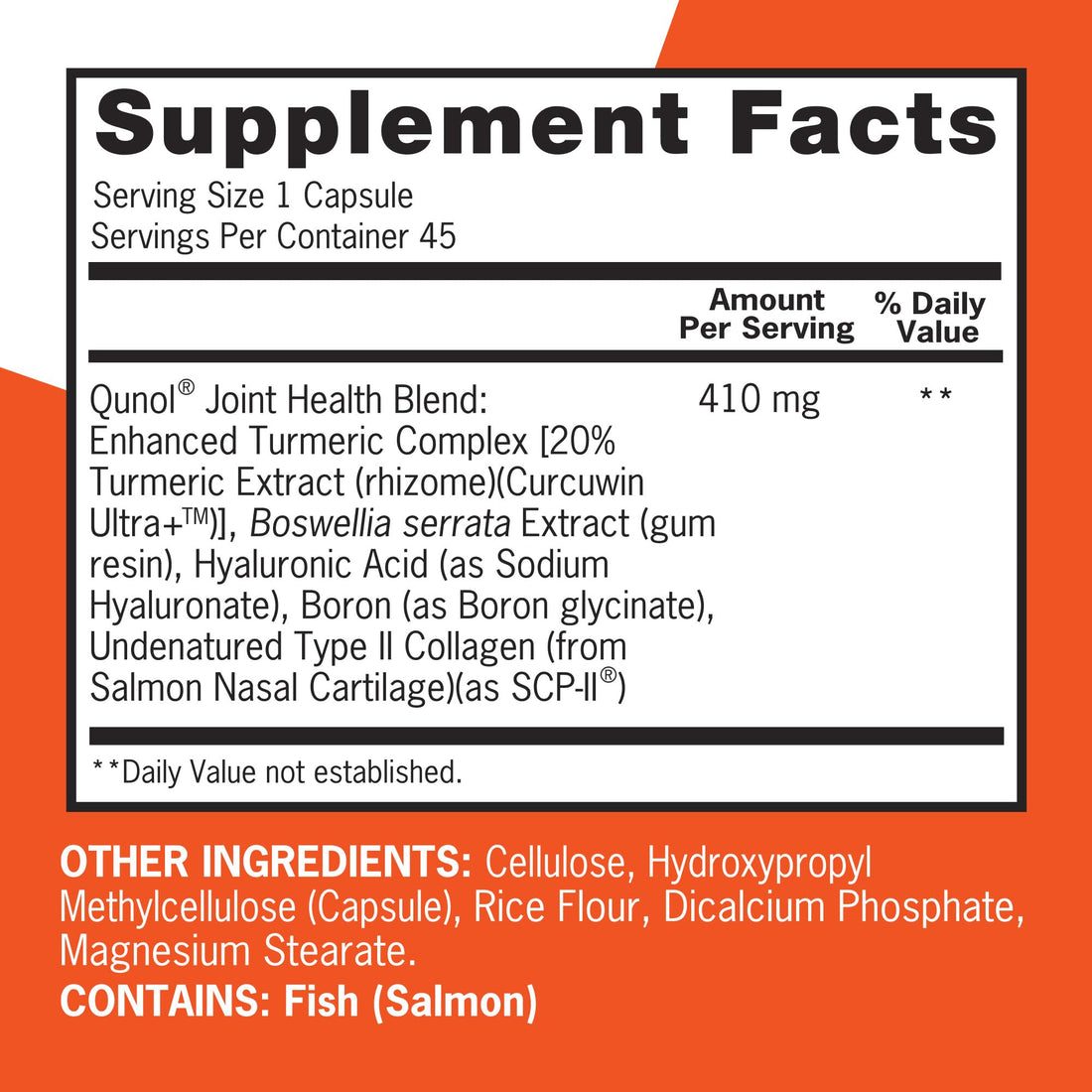 Qunol 5-in-1 Joint Support Supplement, Fast Acting, One Pill Dose, Support Healthy Inflammation Response & Discomfort Caused by Overuse of Joints, Alternative to Glucosamine Chondroitin MSM, 45 Count Qunol buy supplements canada