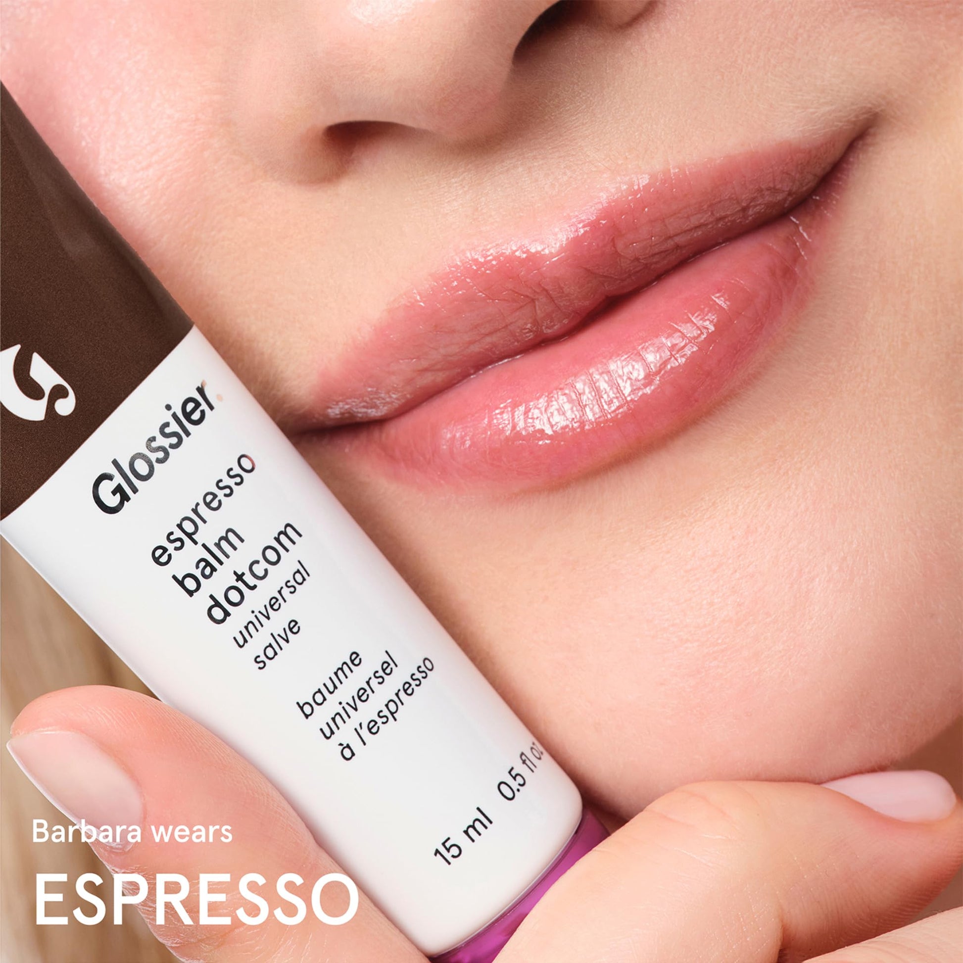 Glossier Balm Dotcom Hydrating Tinted Lip Balm - Universal Salve, Up to 12Hr Moisture for Dry Lips, Cuticles & Skin - Lanolin, Beeswax & Castor Oil - Espresso, Mocha Tint, 15ml Glossier buy supplements canada
