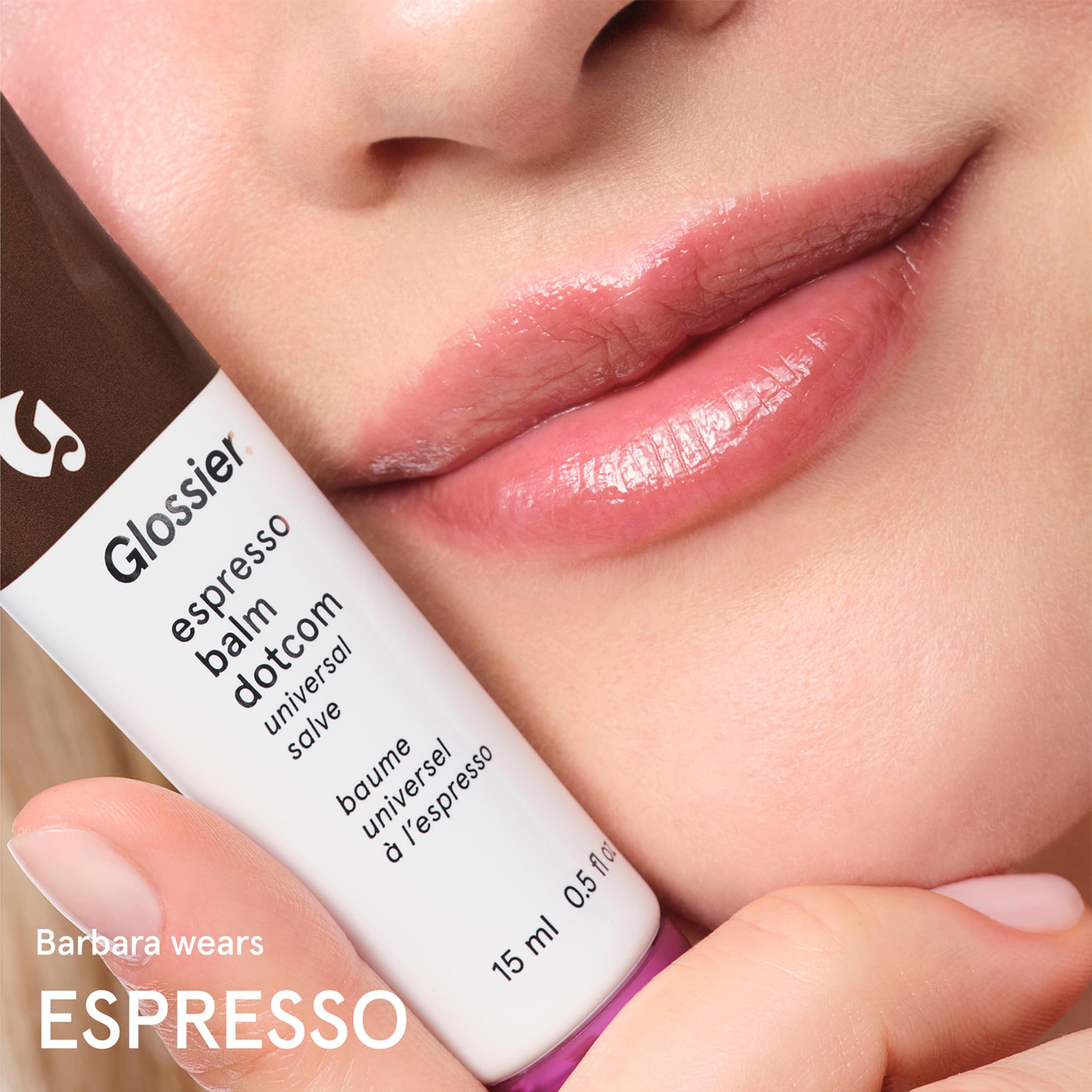 Glossier Balm Dotcom Hydrating Tinted Lip Balm - Universal Salve, Up to 12Hr Moisture for Dry Lips, Cuticles & Skin - Lanolin, Beeswax & Castor Oil - Espresso, Mocha Tint, 15ml Glossier buy supplements canada