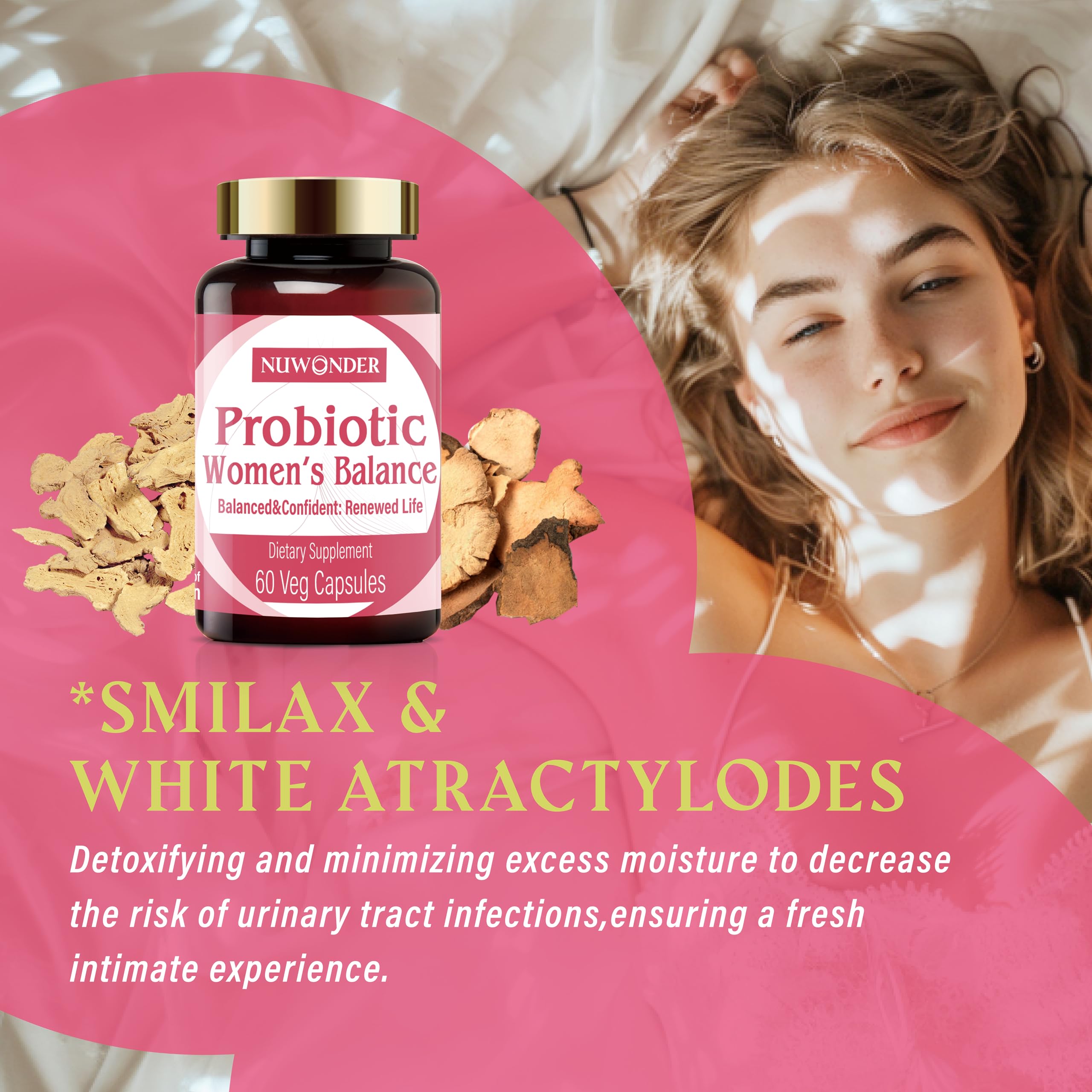 NUWONDER Women's probiotic - Natural Vaginal Support Supplement, Balanced & Confident NUWONDER buy supplements canada