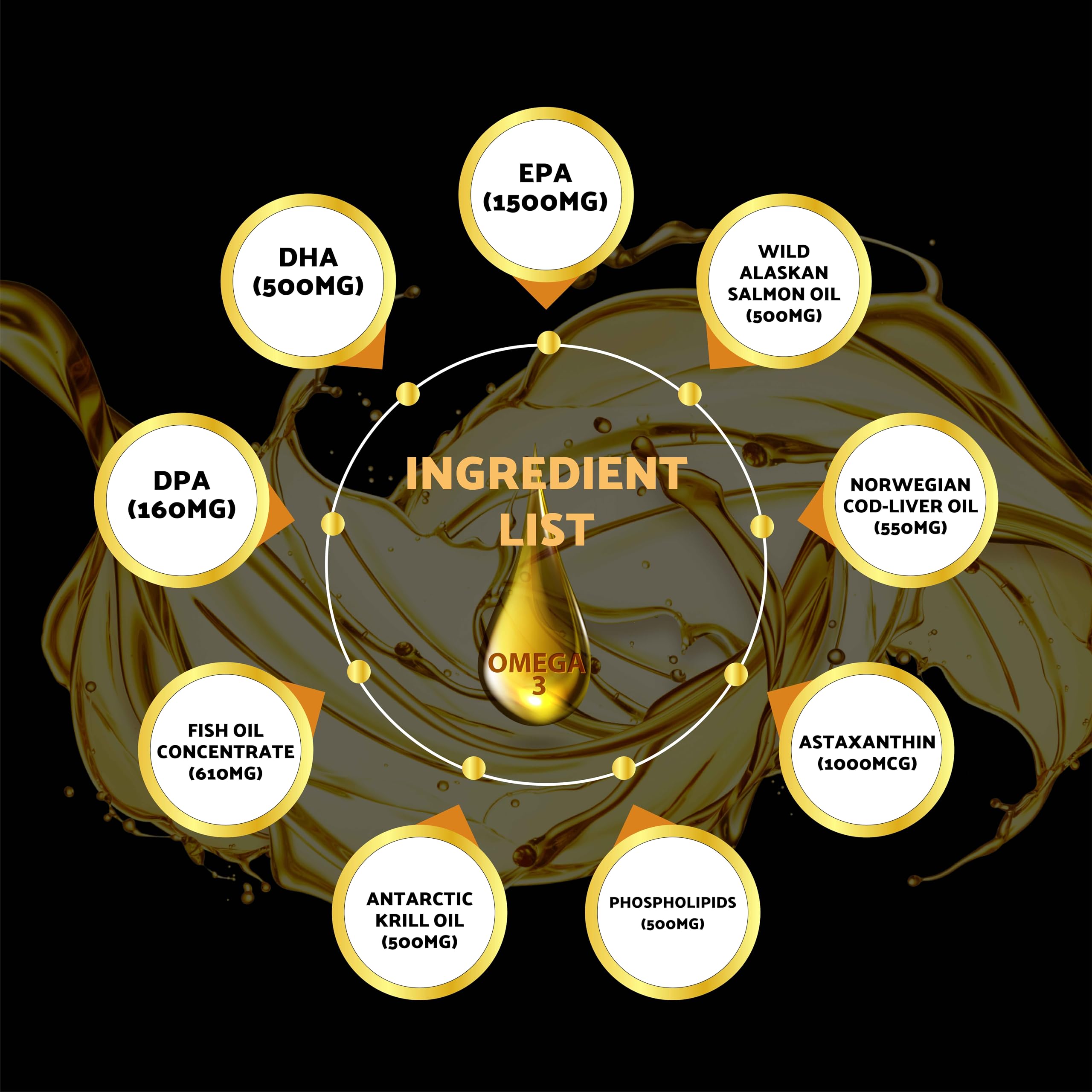 Nutriissa Omega 3 - Full Spectrum - 180 Count - High Concentrate Formula Fish Oil, Krill Oil Nutriissa buy supplements canada