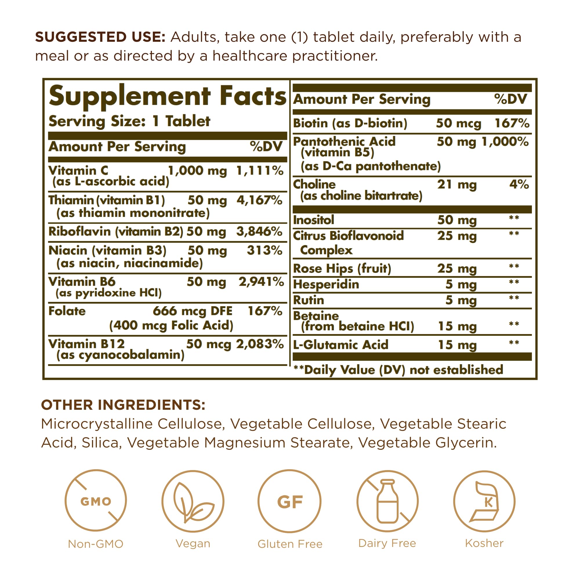 Solgar Ultimate B+C Complex Stress Formula 90 Tablets (Pack of 2) Solgar buy supplements canada