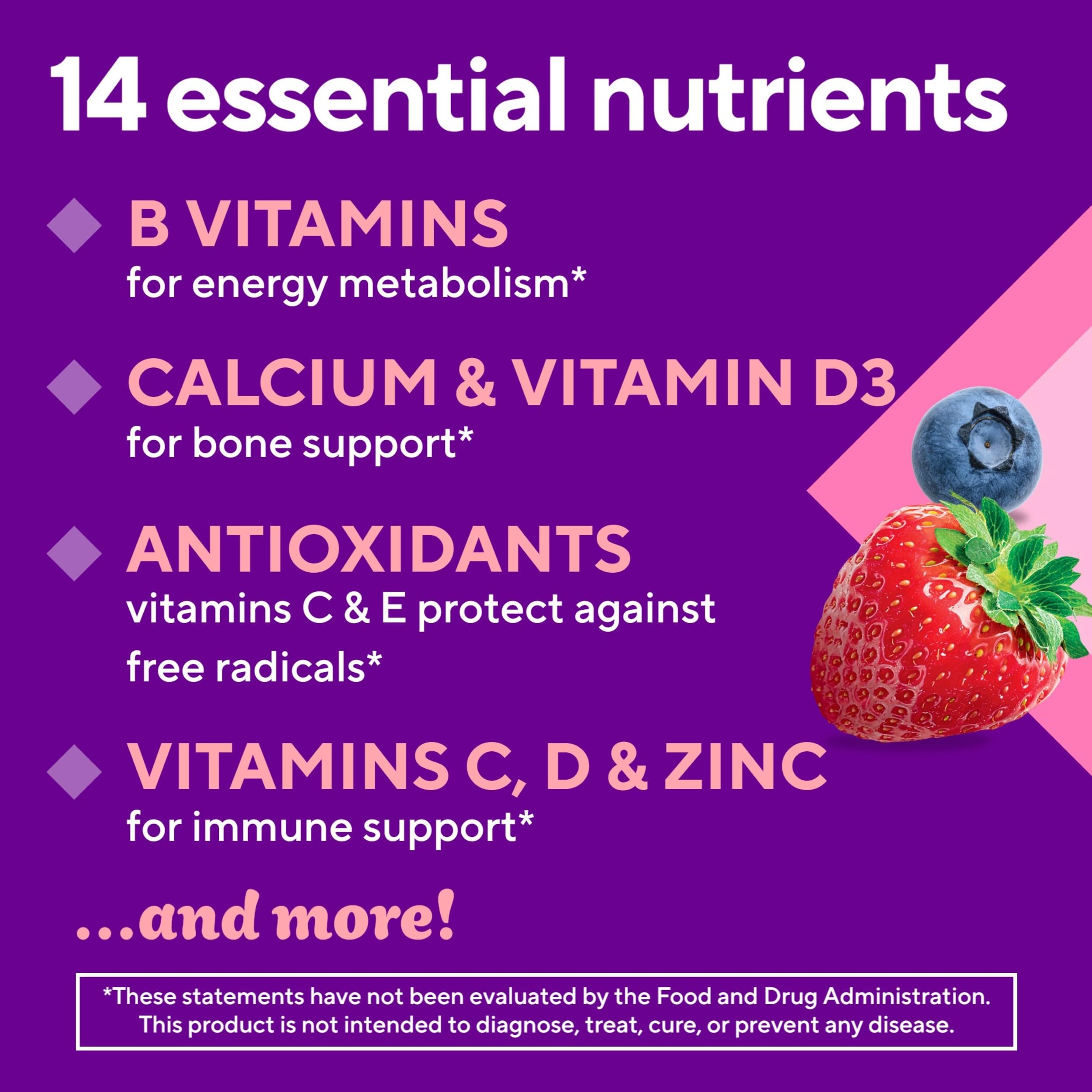 Vitafusion Women’s Sugar Free Daily Multivitamin Supplement, Keto Diet Friendly Adult Gummy Vitamin for Energy Vitafusion buy supplements canada