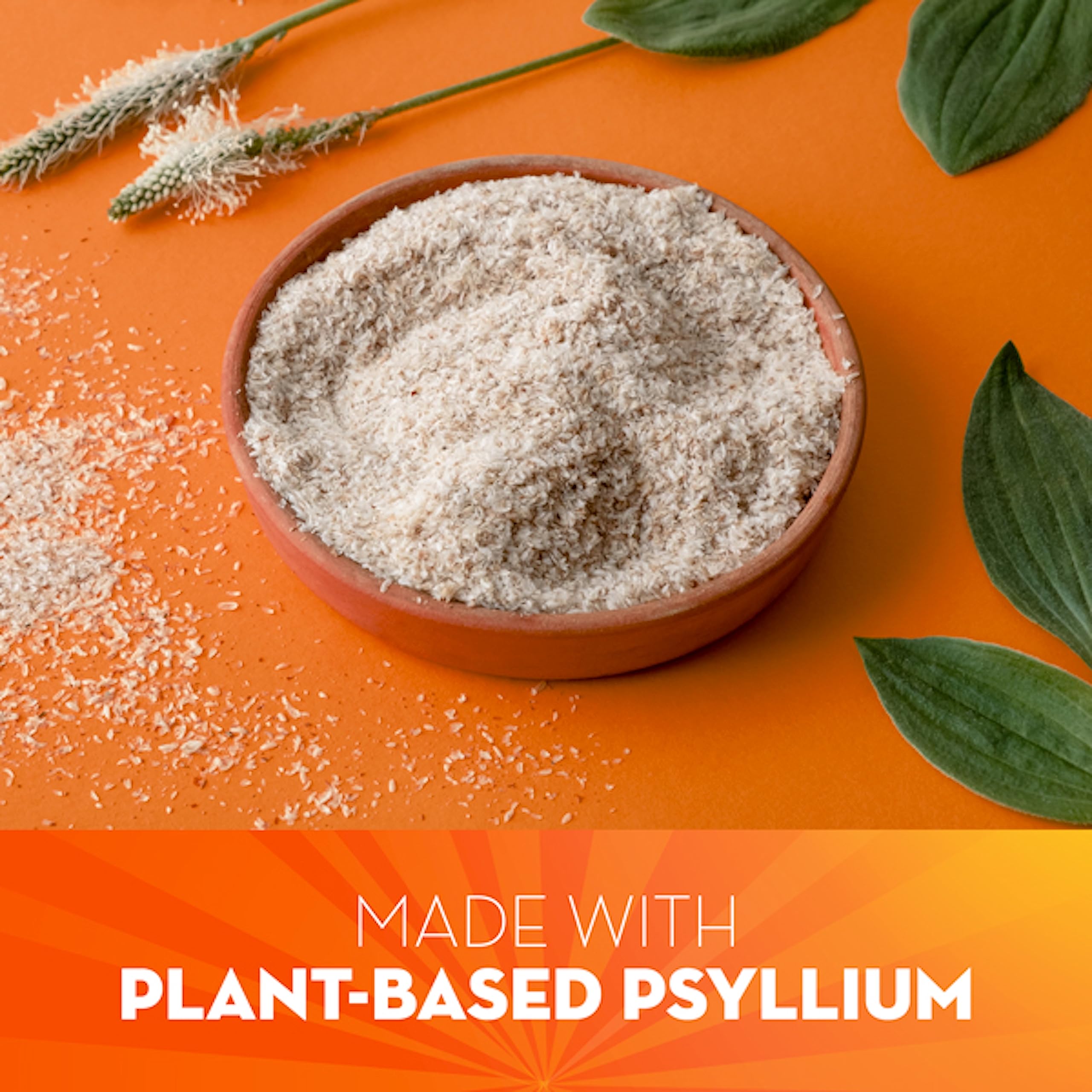 Metamucil 4-in-1 Psyllium Husk Friendly Fiber Supplement, Sugar-Free, 180 teaspoons, Orange Flavored, Daily Fiber Powder for Digestive Health Metamucil buy supplements canada