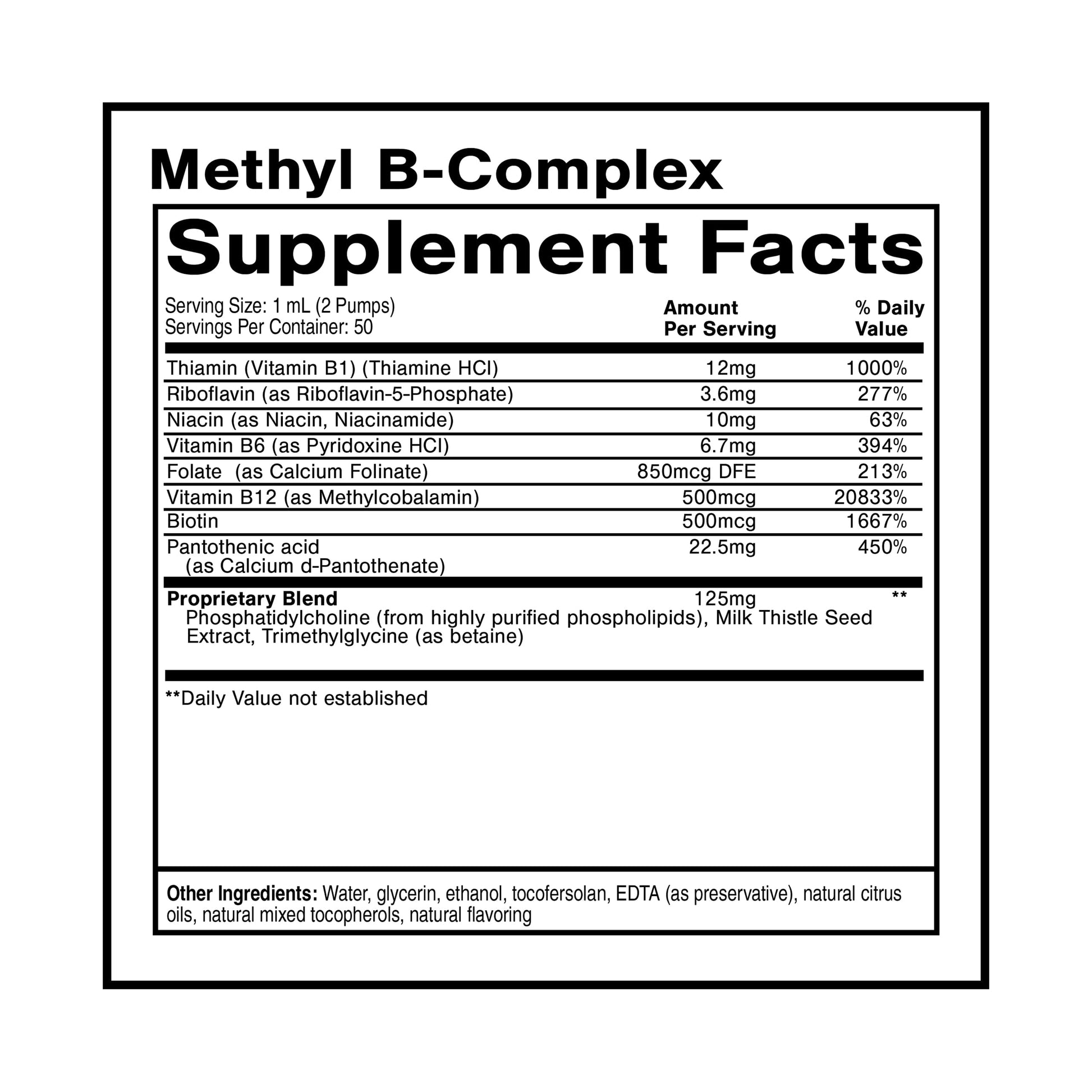 Quicksilver Scientific Methyl B Complex - Liquid Vitamin with Superior Liposomal Absorption of Vitamin B12, Folate, Vitamin B6, Riboflavin, Biotin, Pantothenic Acid, Vitamin B1, Niacin (50 ml) Quicksilver Scientific buy supplements canada