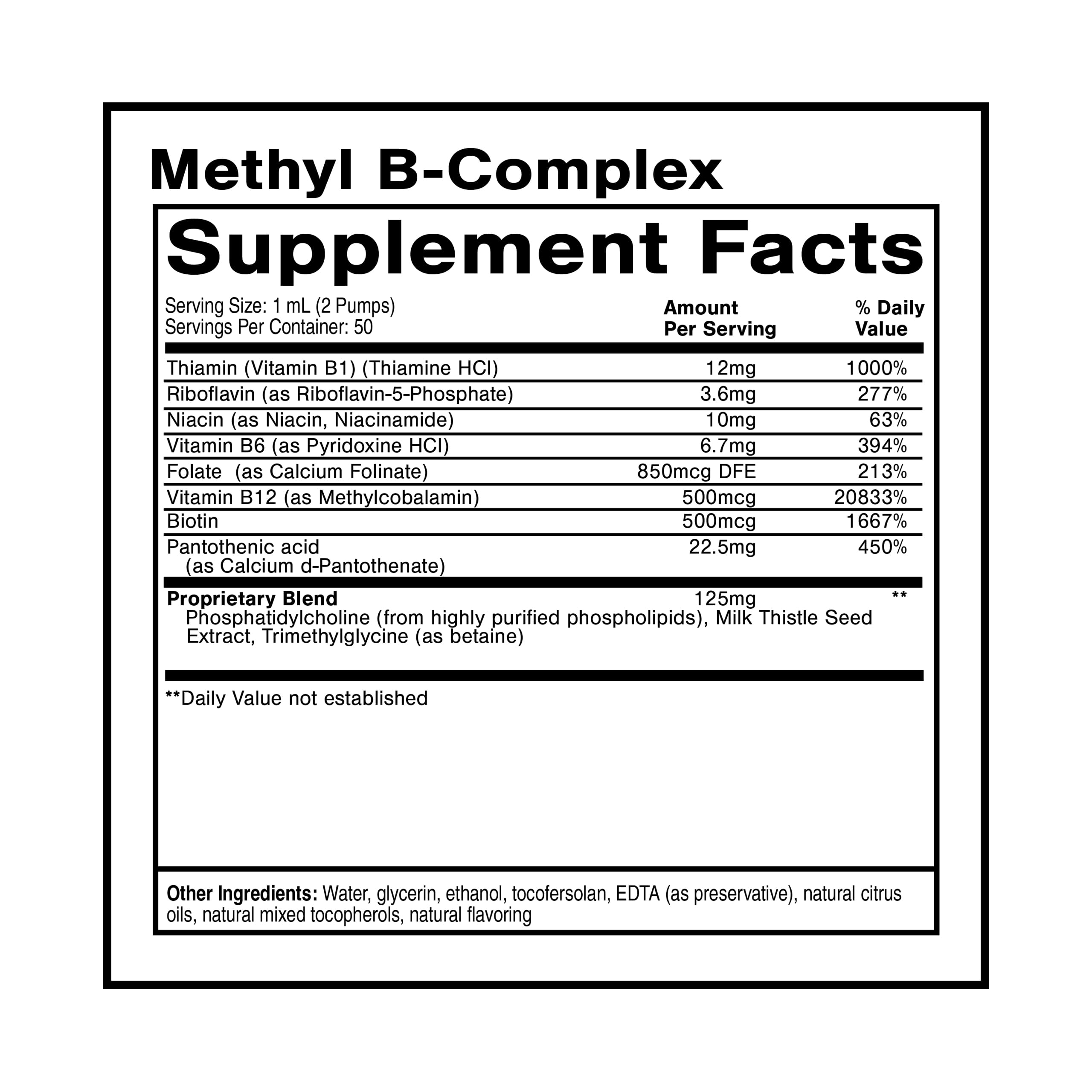 Quicksilver Scientific Methyl B Complex - Liquid Vitamin with Superior Liposomal Absorption of Vitamin B12, Folate, Vitamin B6, Riboflavin, Biotin, Pantothenic Acid, Vitamin B1, Niacin (50 ml) Quicksilver Scientific buy supplements canada