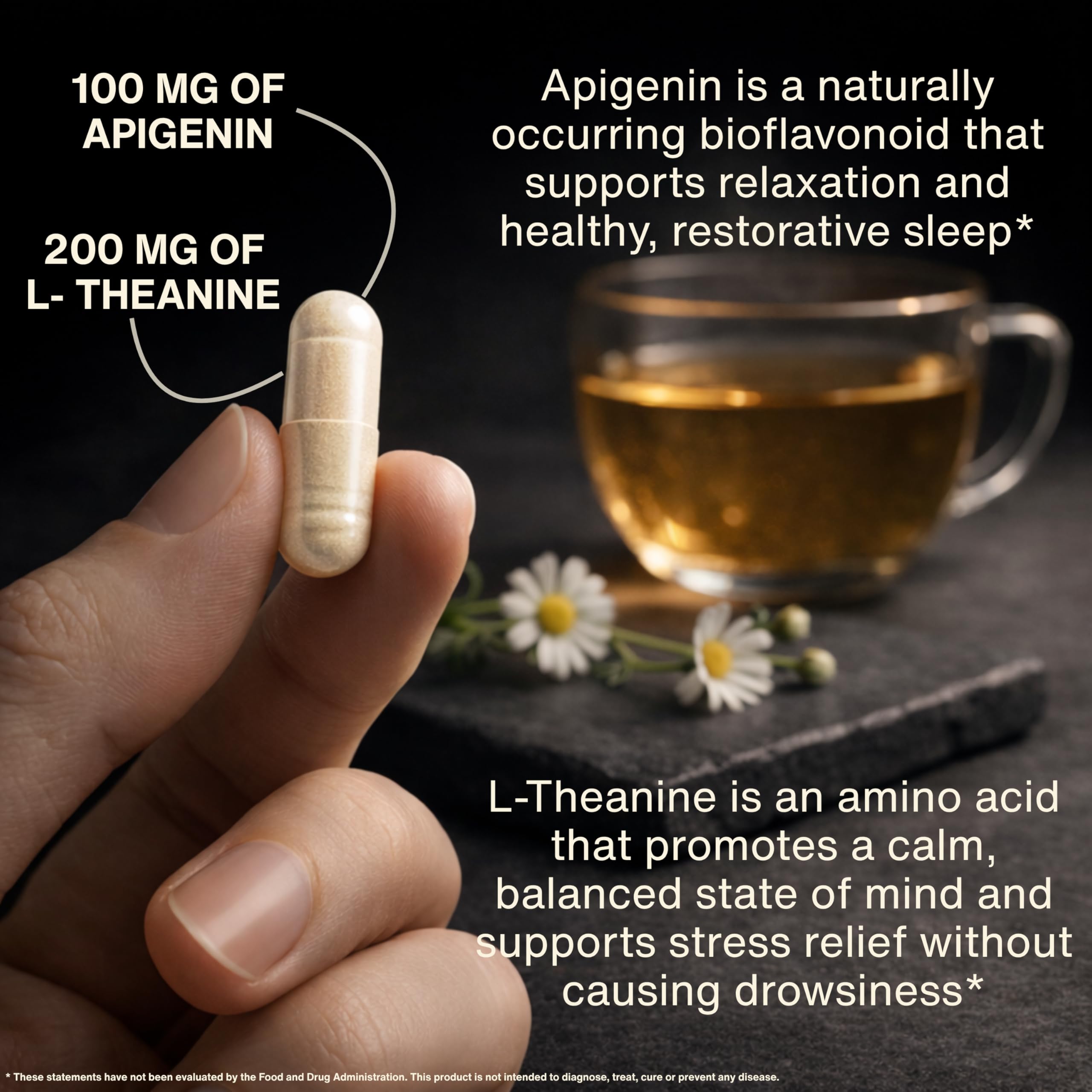 Mindvance Apigenin 100mg with L-Theanine 200mg Supplement Capsules for Sleep Support, Relaxation, Clarity & Calm | Melatonin Free | 60 Vegan Capsules Mindvance buy supplements canada