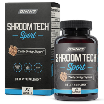 Onnit Shroom TECH Sport (84ct) | All Natural Pre-Workout Supplement with Ashwagandha ONNIT buy supplements canada