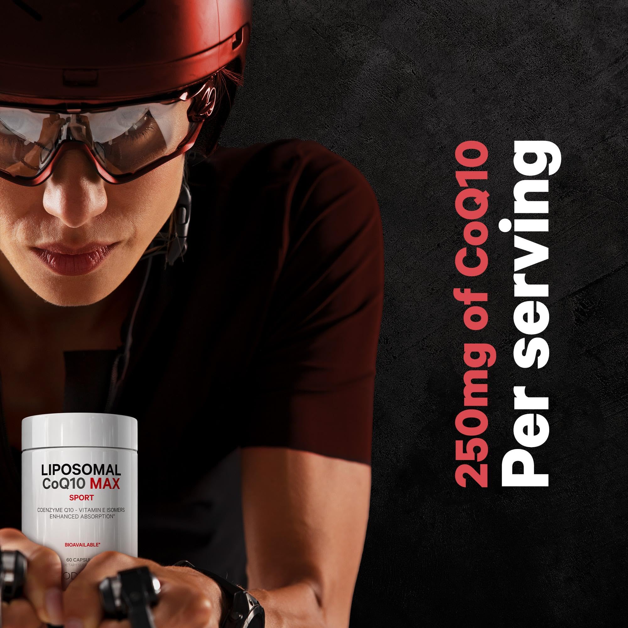 Codeage Liposomal CoQ10 Max Supplement - 250 mg Coenzyme Q10 with Vitamin E Isomers Tocopherols - 2-Month Supply - 1 Capsule Per Serving - Liposomal Delivery - Non-GMO, Gluten-Free - 60 Capsules Codeage buy supplements canada