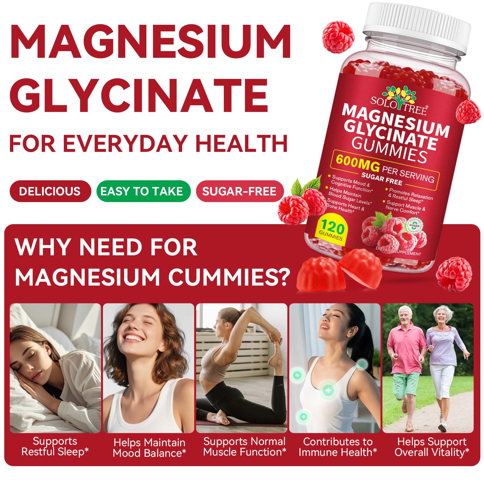 120 Count Magnesium Glycinate Gummies with L-Threonate（600mg Per Serving）,High Absorption Sugar Free Magnesium Potassium Supplement for Relaxation, Stress Relief, and Sleep Support for Adults & Kids WOJBALMN buy supplements canada