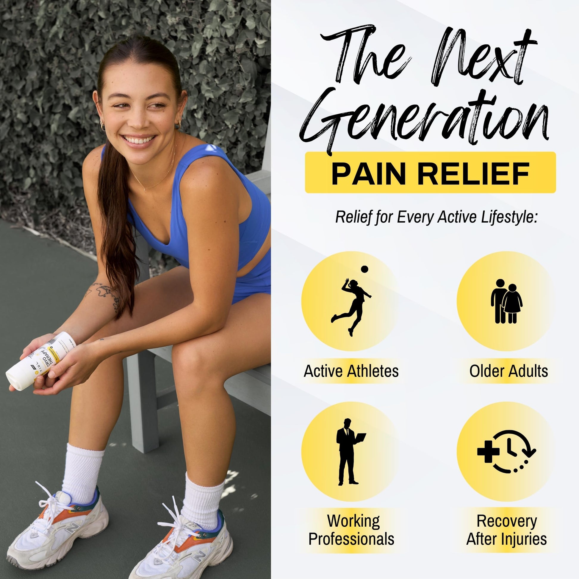 TIDL Cryotherapy Pain Relief Spray, 3 Oz (Pack of 2) Max Strength for Fast-Acting Muscle, Joint & Neck Pain Relief, Plant-Based Menthol & Camphor Pain Reliever, Quick Drying Formula TIDL buy supplements canada