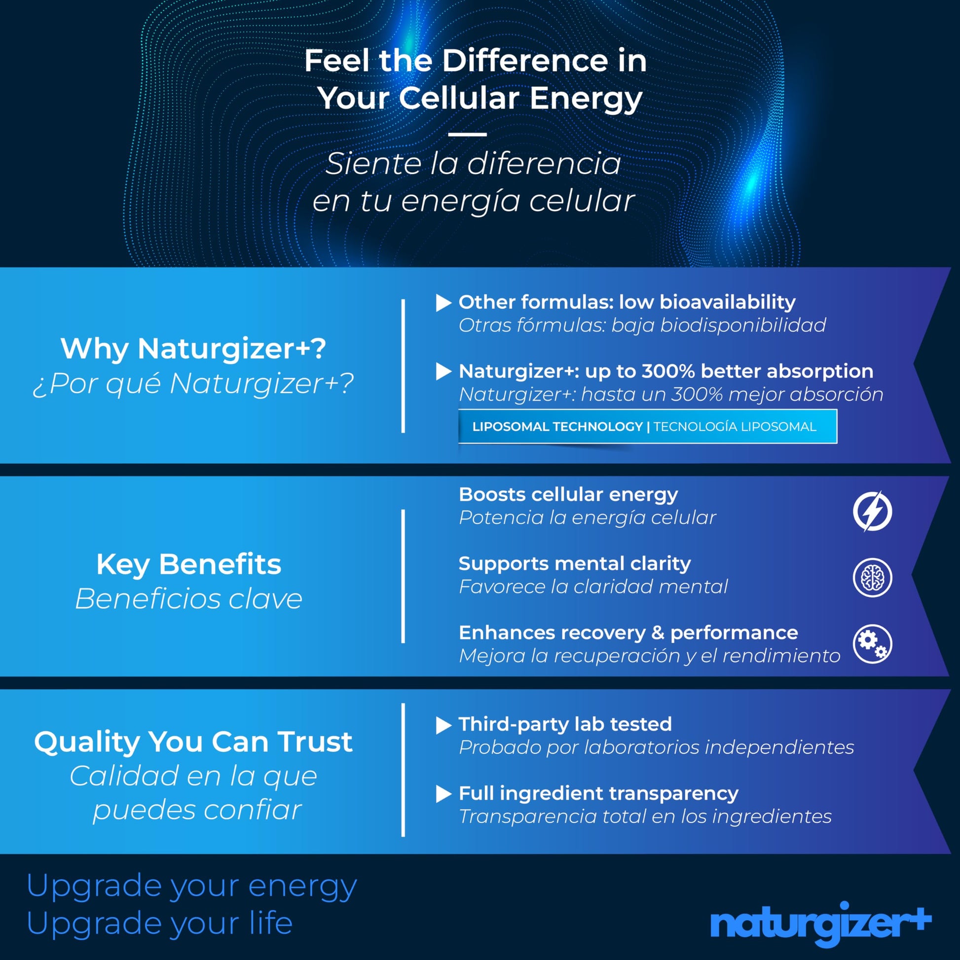 naturgizer+ Liposomal NAD+ Supplement with Resveratrol, TMG & Vitamin B3 | 4-in-1 Healthy Aging & Cellular Energy Support | High Absorption NAD Plus for Men & Women Over 40 | 120 Capsules naturgizer+ buy supplements canada