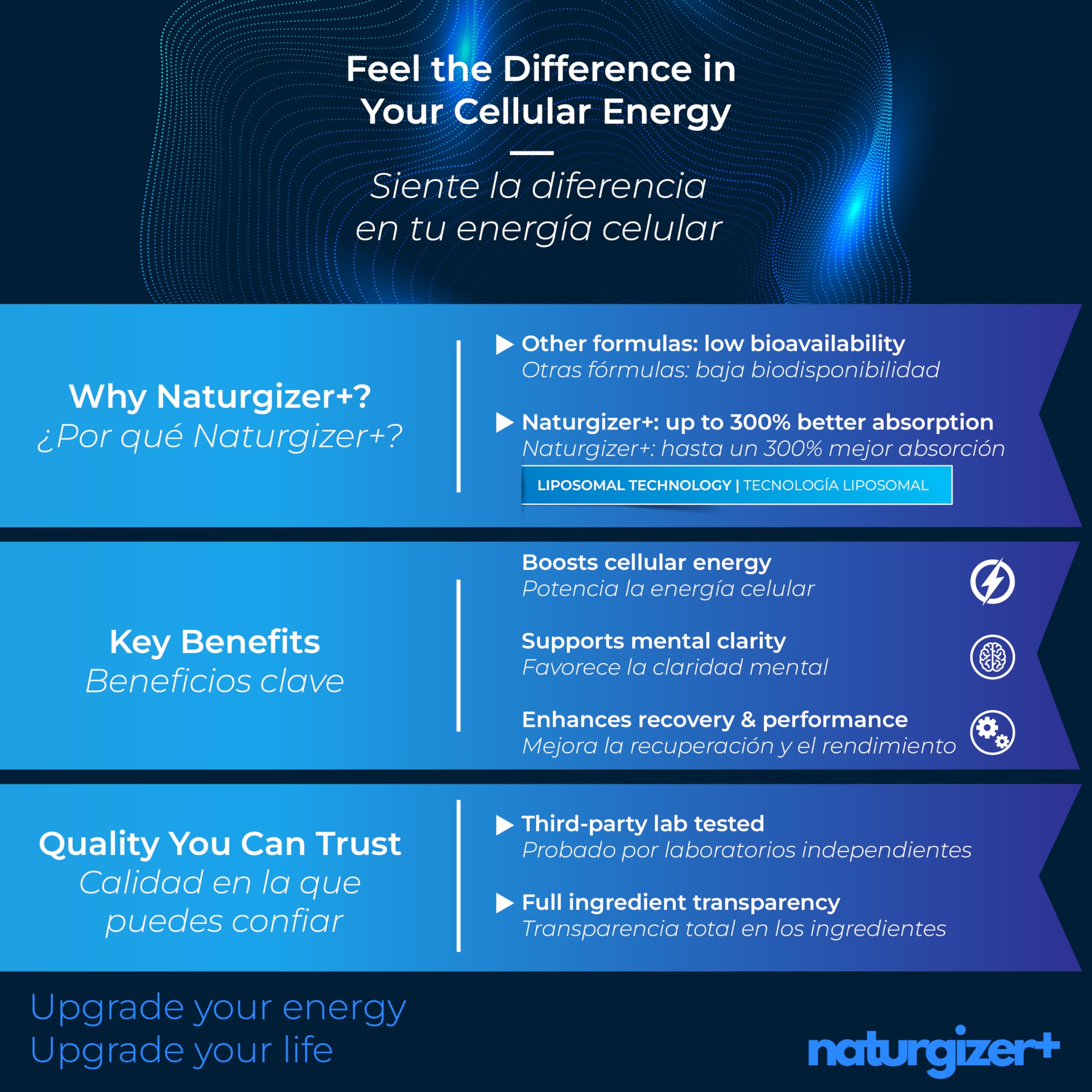 naturgizer+ Liposomal NAD+ Supplement with Resveratrol, TMG & Vitamin B3 | 4-in-1 Healthy Aging & Cellular Energy Support | High Absorption NAD Plus for Men & Women Over 40 | 120 Capsules naturgizer+ buy supplements canada