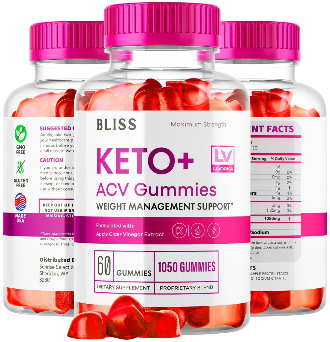 5 Pack - Bliss Keto ACV Gummies Advanced Weight Loss, Bliss ACV Active Gummies LIVORKA buy supplements canada
