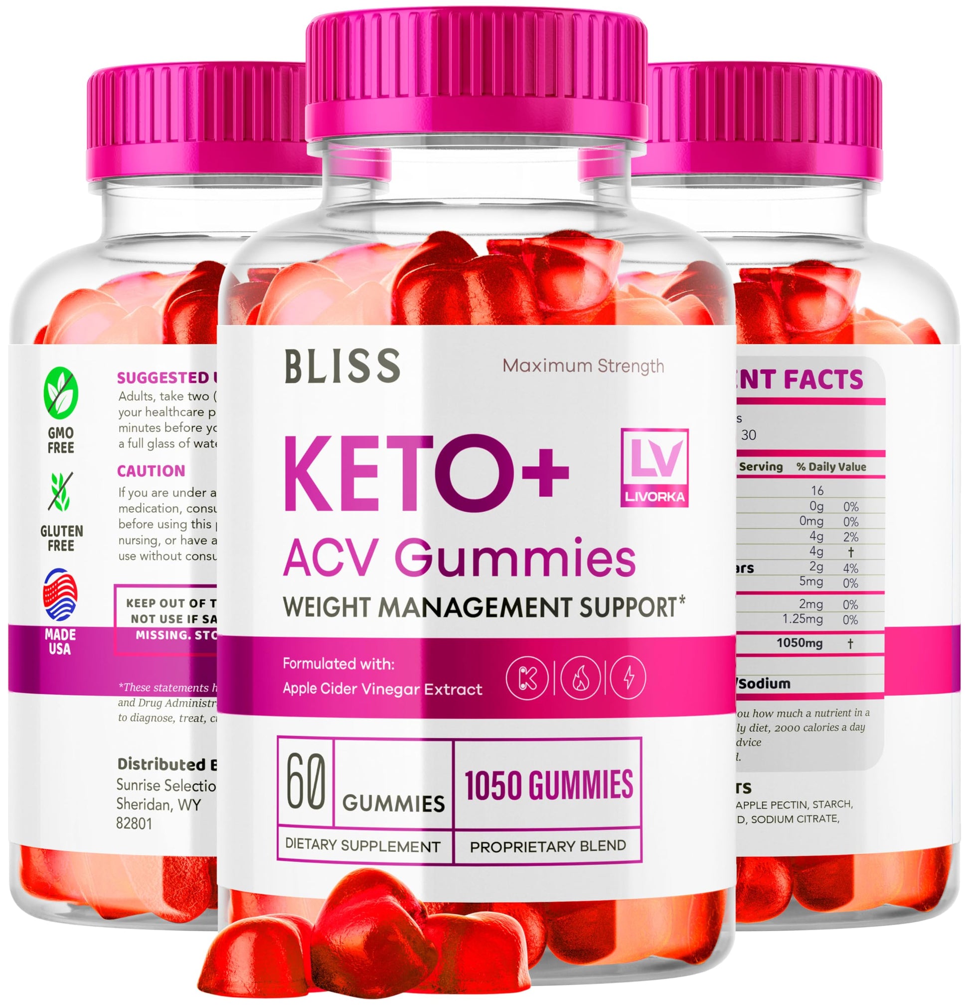 5 Pack - Bliss Keto ACV Gummies Advanced Weight Loss, Bliss ACV Active Gummies LIVORKA buy supplements canada