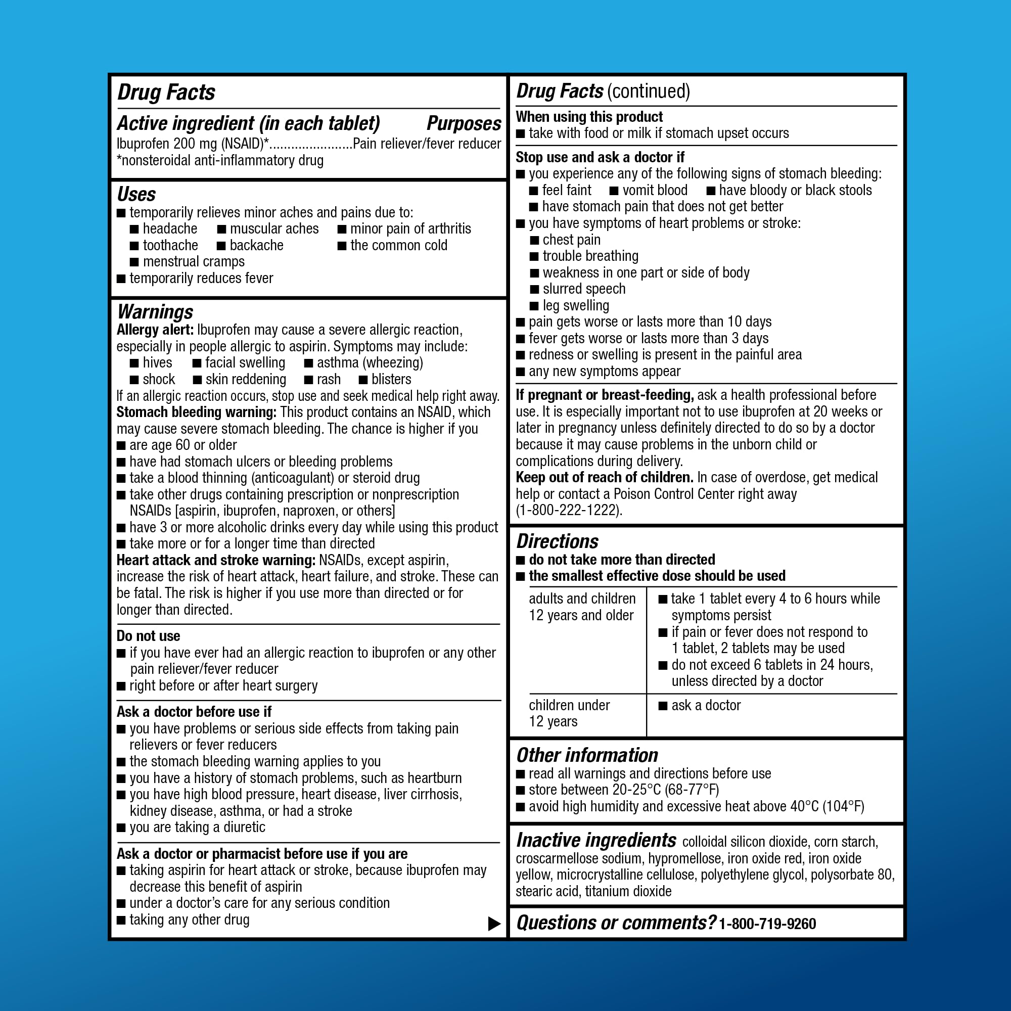 Amazon Basic Care Ibuprofen Tablets, Fever Reducer and Pain Relief from Body Aches Amazon Basic Care buy supplements canada