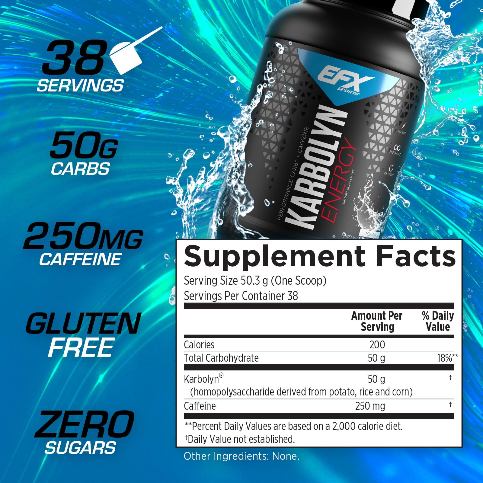 EFX Sports Karbolyn Energy | Performance Carbohydrate Powder + Caffeine | Carb Load EFX Sports buy supplements canada