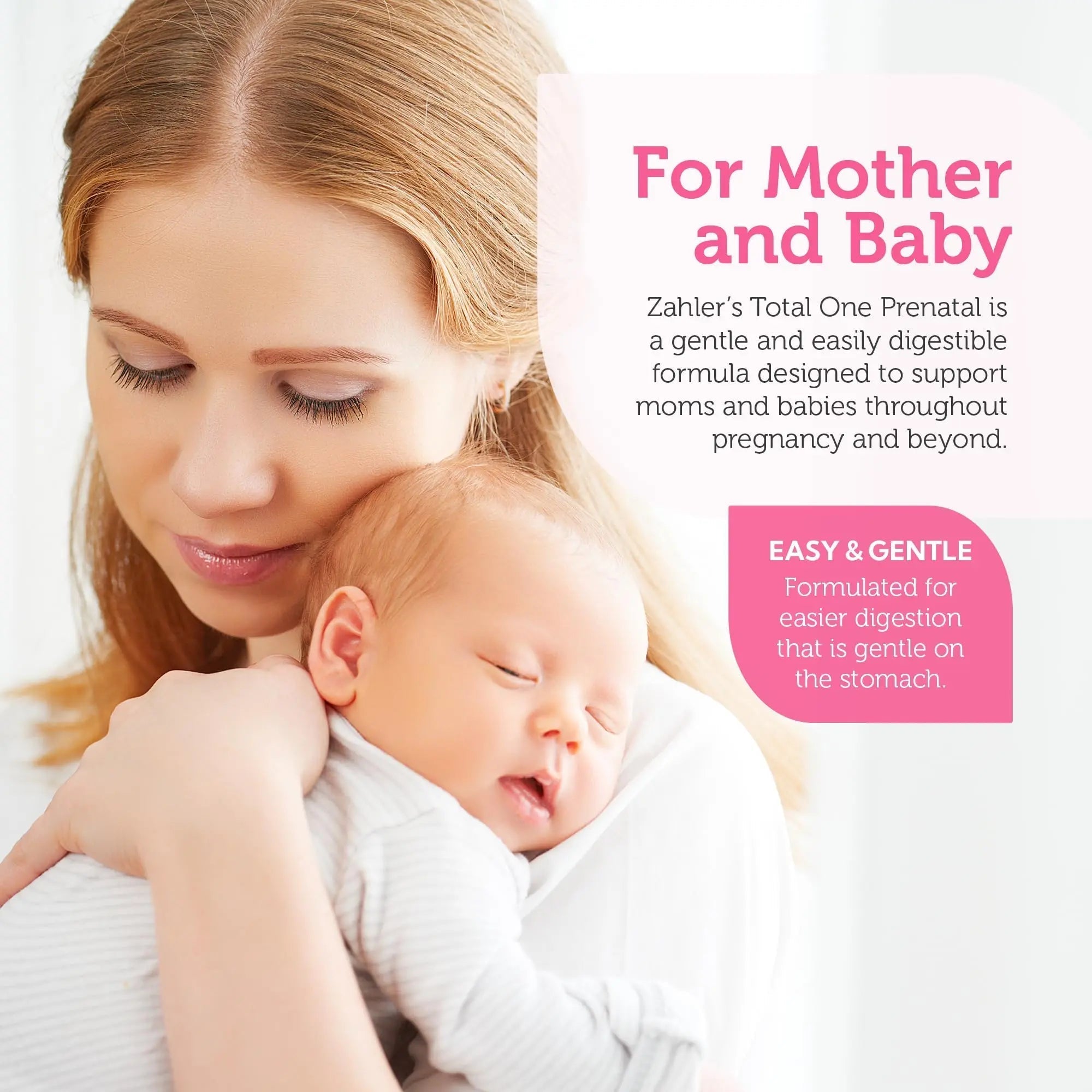 Zahler - Total One Prenatal Vitamins for Women (120 Count) Daily Multi Vitamin Prenatals with Folic Acid, Iron, Zinc Zahler buy supplements canada