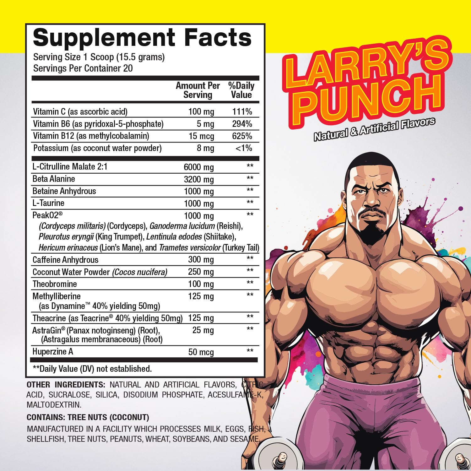 Larry Wheels' Pre Workout - Energy Drink Powder - Pre Workout Powder for Men & Women PR Sciences buy supplements canada