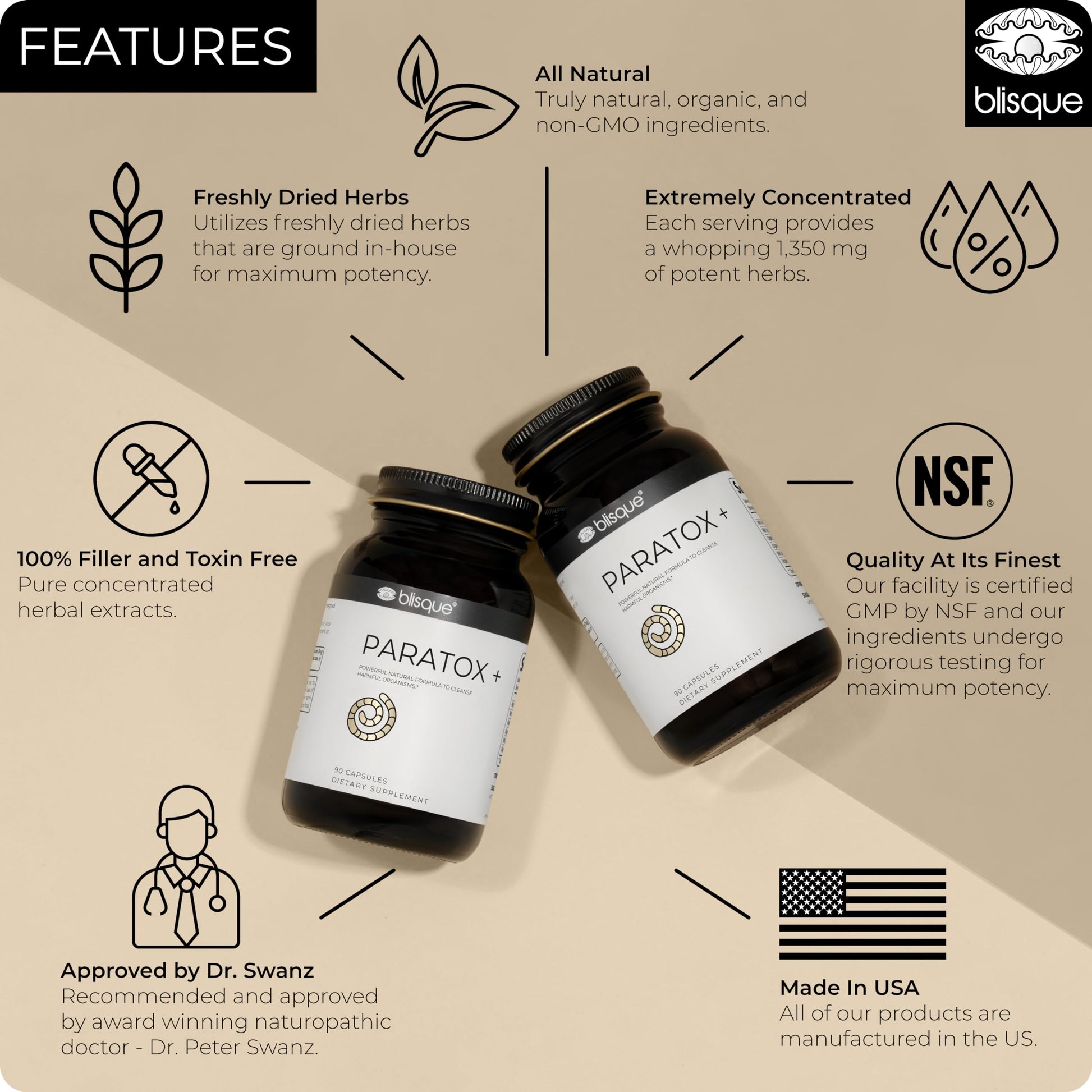 Blisque – Natural para Cleanse Support Supplement to Eliminate Harmful Organisms Blisque buy supplements canada