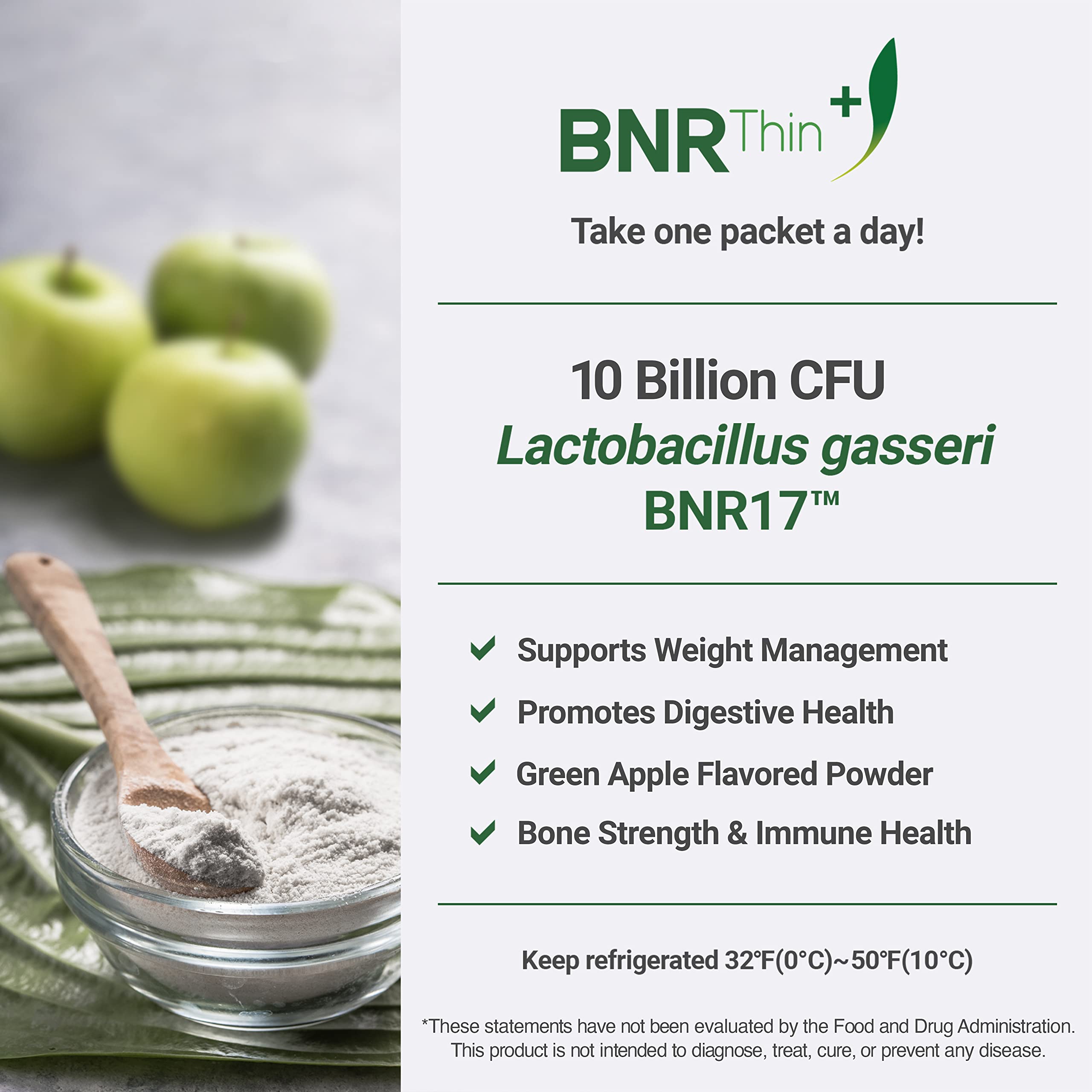 BNRThin Plus, Weight Management Probiotic Powder, 10 Billion CFU Guaranteed, Lactobacil AceBiome buy supplements canada