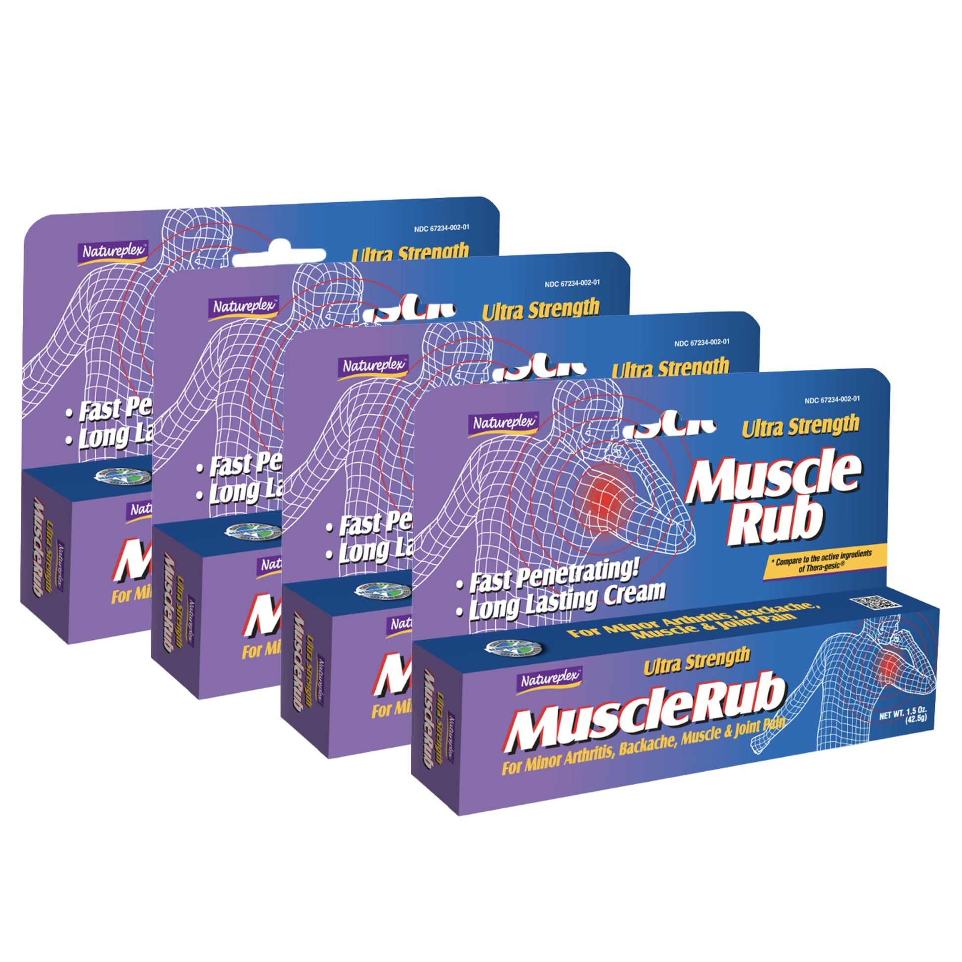 Ultra Strength Muscle Rub 4 Pack Natureplex buy supplements canada