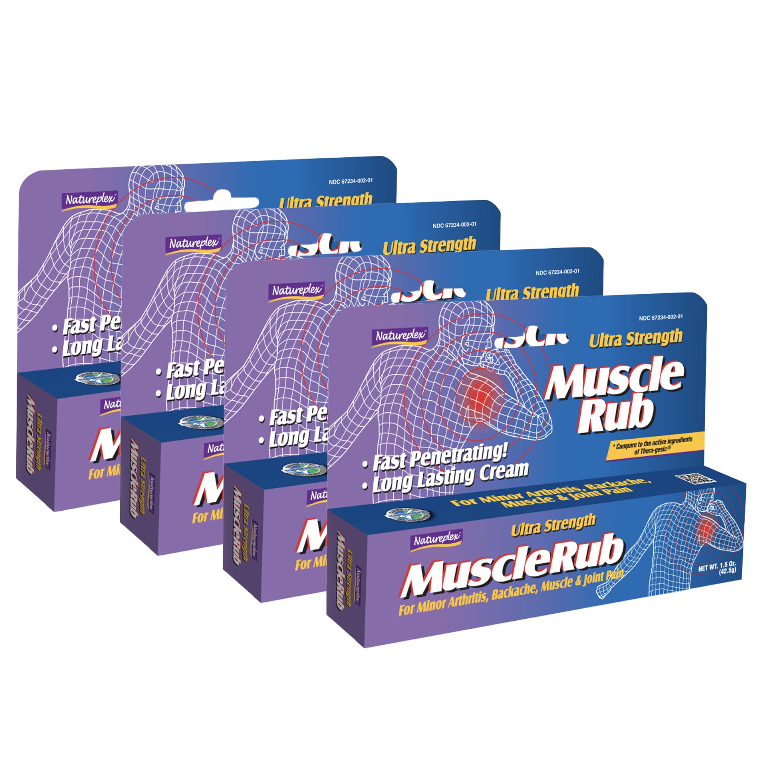 Ultra Strength Muscle Rub 4 Pack Natureplex buy supplements canada