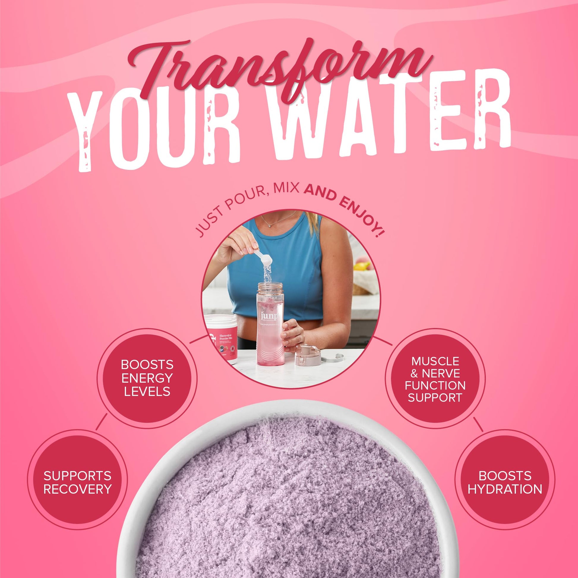 JUNP Electrolytes Powder No Sugar No Carbs, Wild Berry Fruit Flavor Keto Electrolyte Drink Mix - Potassium & Salt Hydration Powder Electrolytes, Zero Calorie Sugar Free Electrolyte Powder, 90 Servings JUNP buy supplements canada