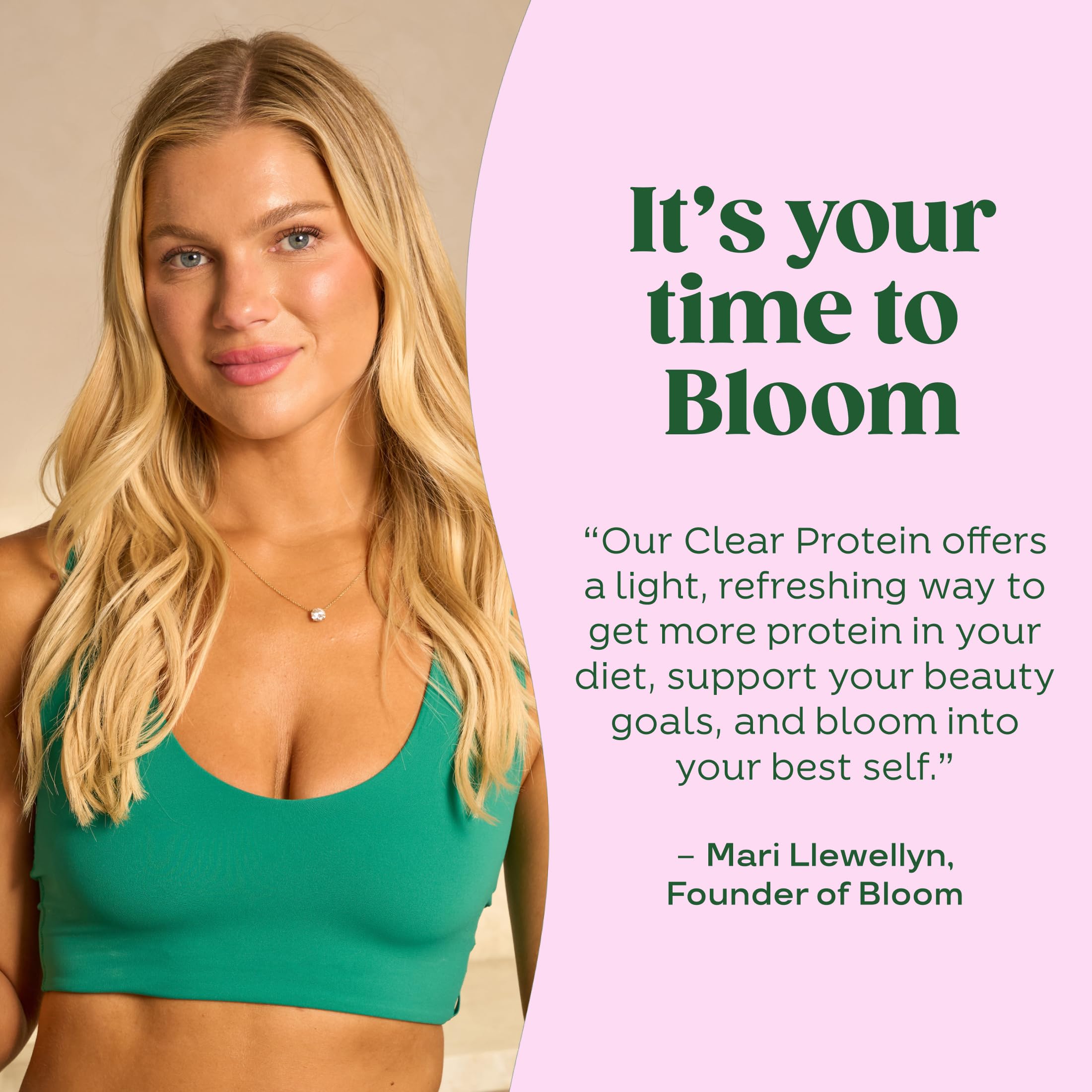 Bloom Clear Protein, Whey Protein Isolate with Collagen Peptides and Digestive Enzymes, 20g Protein, Sugar Free Post Workout Drink Mix, 90 Calories, Bloom Nutrition buy supplements canada