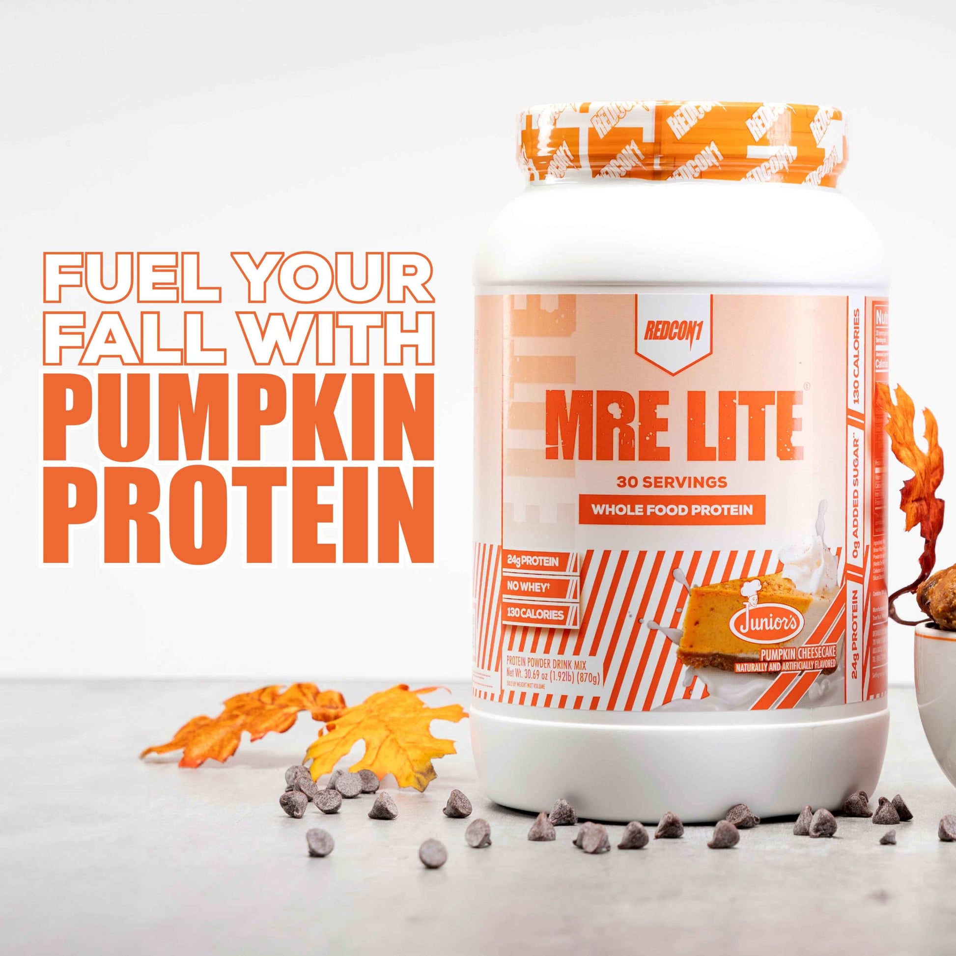 REDCON1 MRE Lite Whole Food Protein Powder, Juniors, Pumpkin Cheesecake - Low Carb REDCON1 buy supplements canada