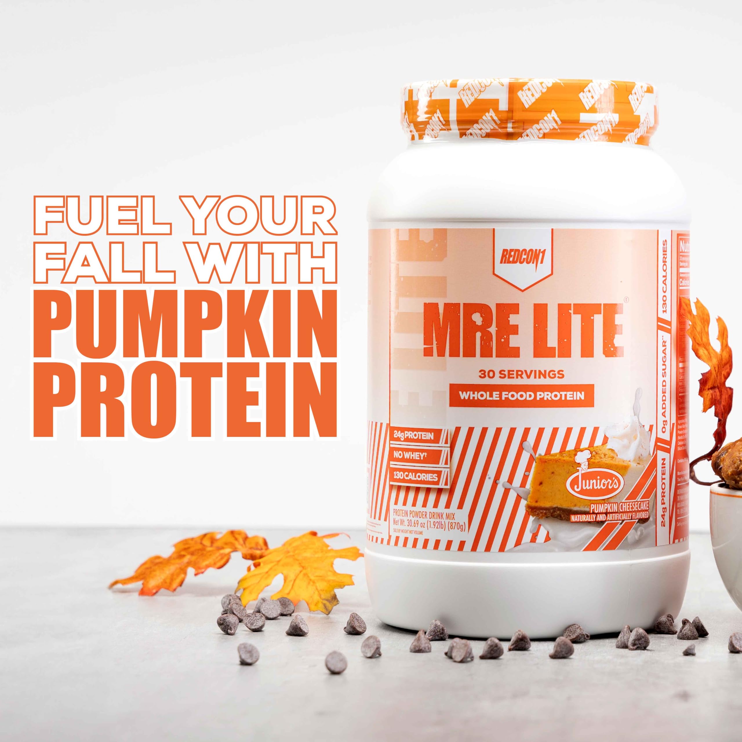 REDCON1 MRE Lite Whole Food Protein Powder, Juniors, Pumpkin Cheesecake - Low Carb REDCON1 buy supplements canada