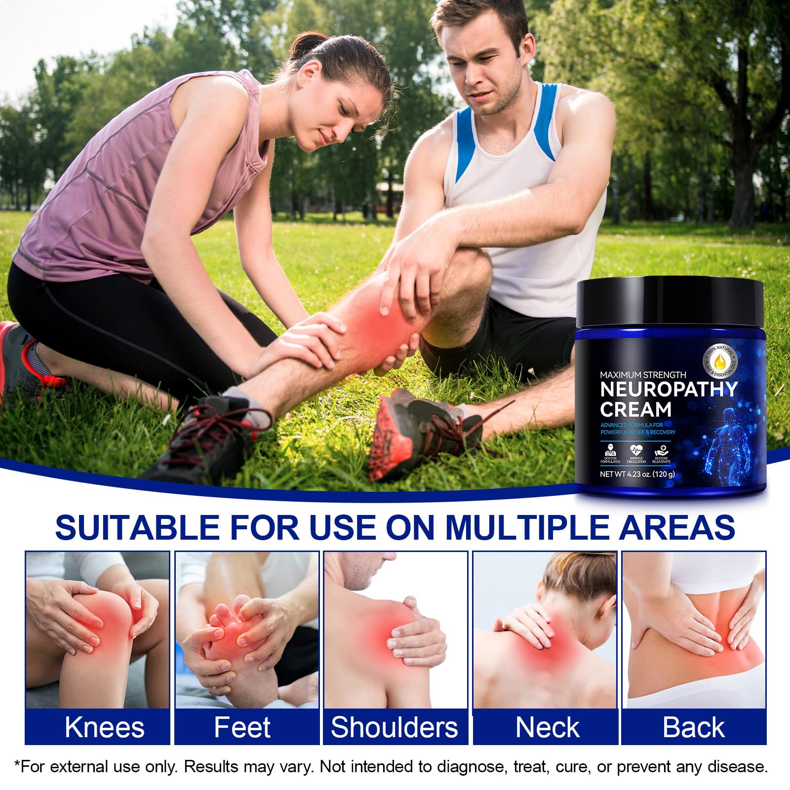 Neuropathy Cream Extra Strength 120g, Neuropathy Nerve Pain Relief Cream Contains Arnica, Vitamin B6 & Lavender, Deep Soothing & Moisturizing Aus Healthcare buy supplements canada