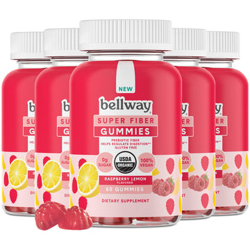 Bellway Super Fiber Gummies for Adults (5 Pack) - Sugar Free Organic Fiber Supplement Bellway buy supplements canada