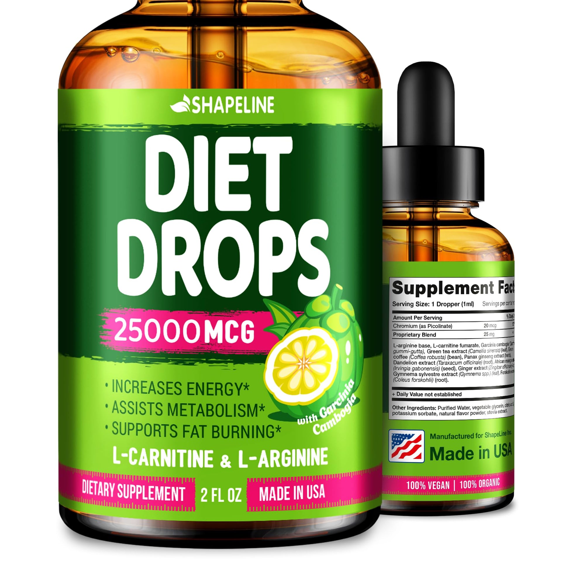Weight Loss Drops - Appetite Suppressant for Women & Men - Made in the USA - Natural SHAPELINE buy supplements canada