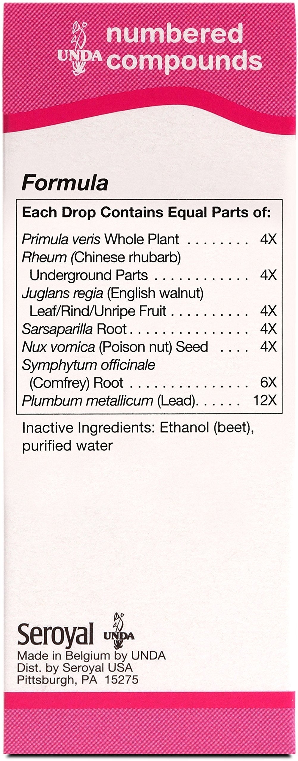 UNDA 41 Numbered Compounds | Homeopathic Preparation | 0.7 fl. oz. UNDA buy supplements canada