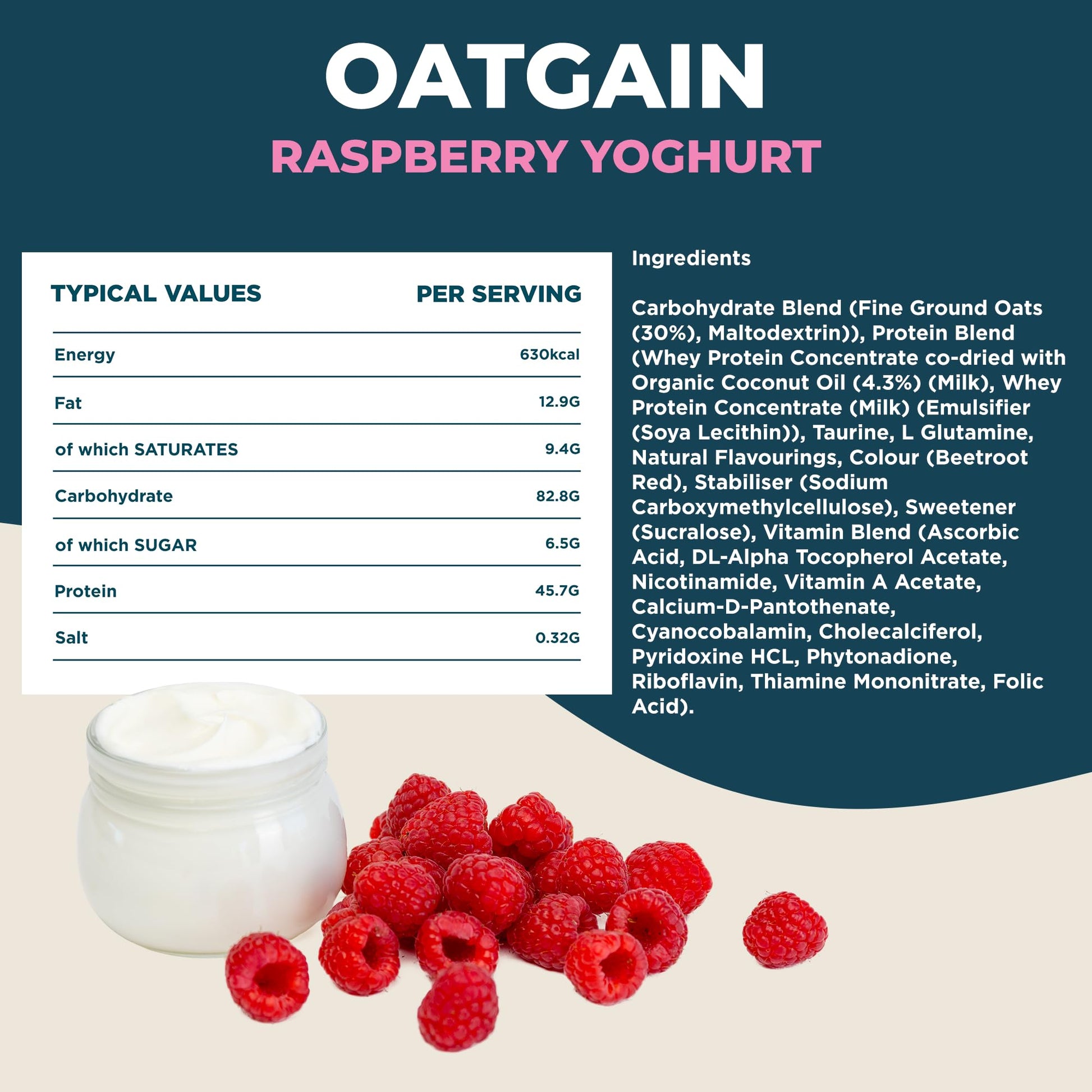 Kinetica OatGain Weight Gainer 600+ Calories & 47g Protein per Serving, 2.4 kg Kinetica buy supplements canada