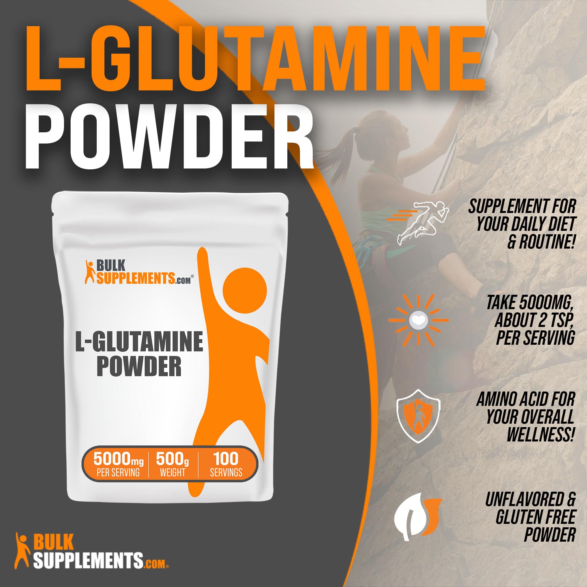BULKSUPPLEMENTS.COM L-Glutamine Powder - Glutamine Supplement, L Glutamine BULKSUPPLEMENTS.COM buy supplements canada